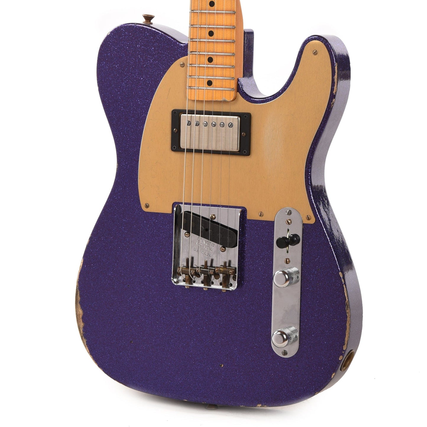 Fender Custom Shop 1952 Telecaster HS "Chicago Special" Relic Aged Midnight Purple Sparkle w/Duncan Antiquity & Gold Anodized Pickguard Electric Guitars / Solid Body