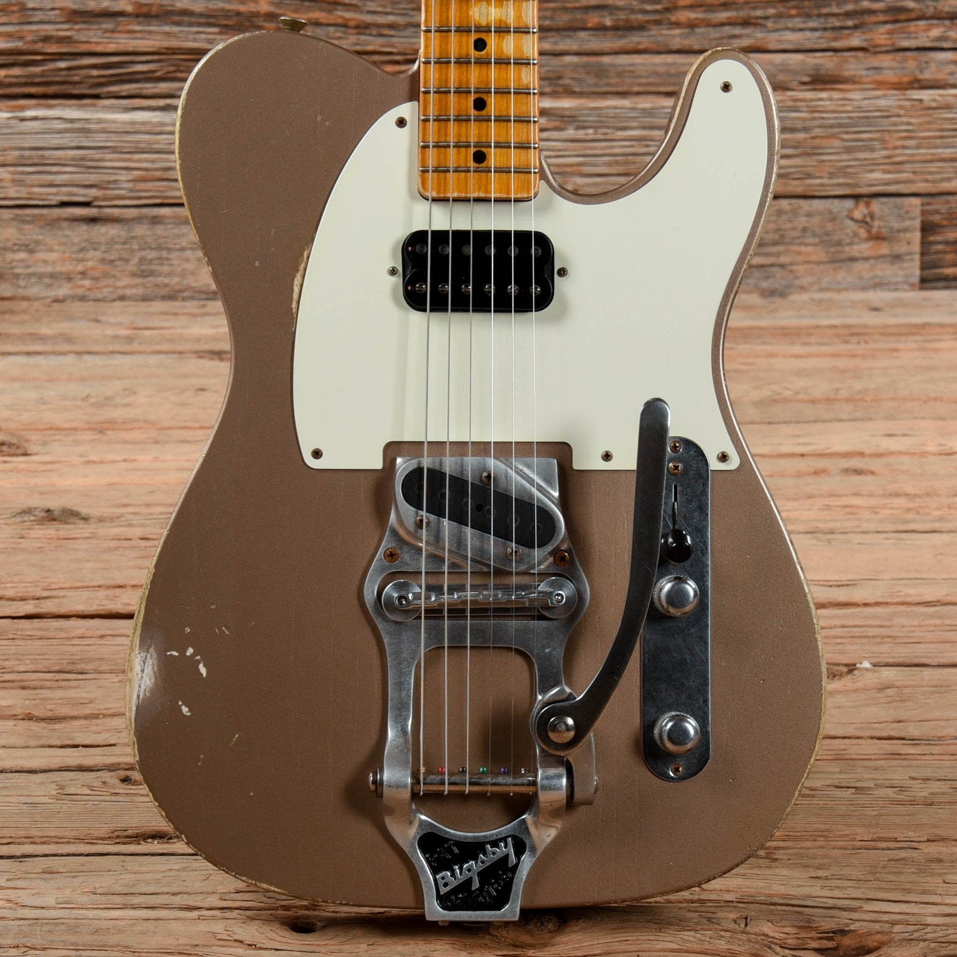 Fender Custom Shop 1953 Telecaster Relic w/Bigsby B16 Todd Krause Masterbuilt Shoreline Gold 2021 Electric Guitars / Solid Body