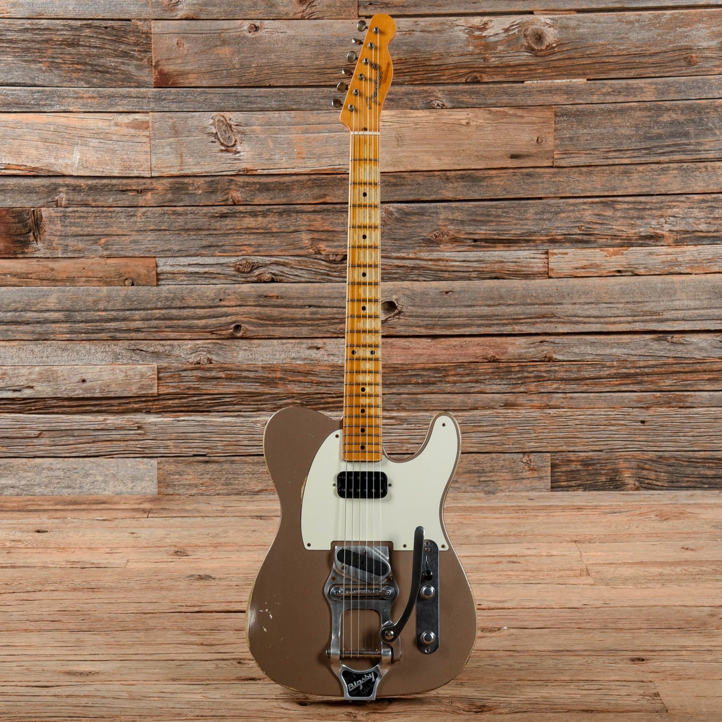 Fender Custom Shop 1953 Telecaster Relic w/Bigsby B16 Todd Krause Masterbuilt Shoreline Gold 2021 Electric Guitars / Solid Body