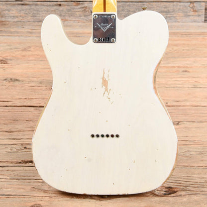 Fender Custom Shop 1954 Telecaster Relic Aged Olympic White Electric Guitars / Solid Body