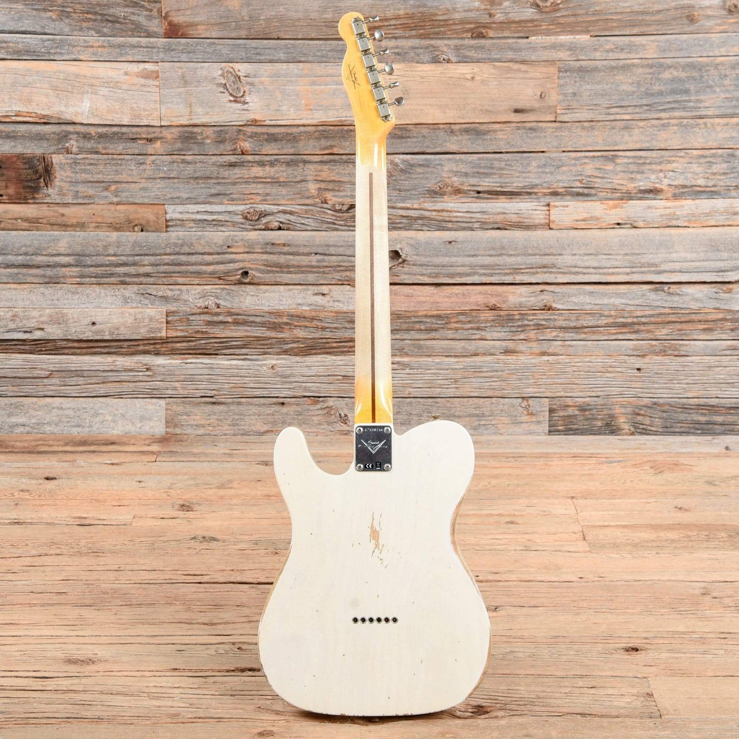 Fender Custom Shop 1954 Telecaster Relic Aged Olympic White Electric Guitars / Solid Body