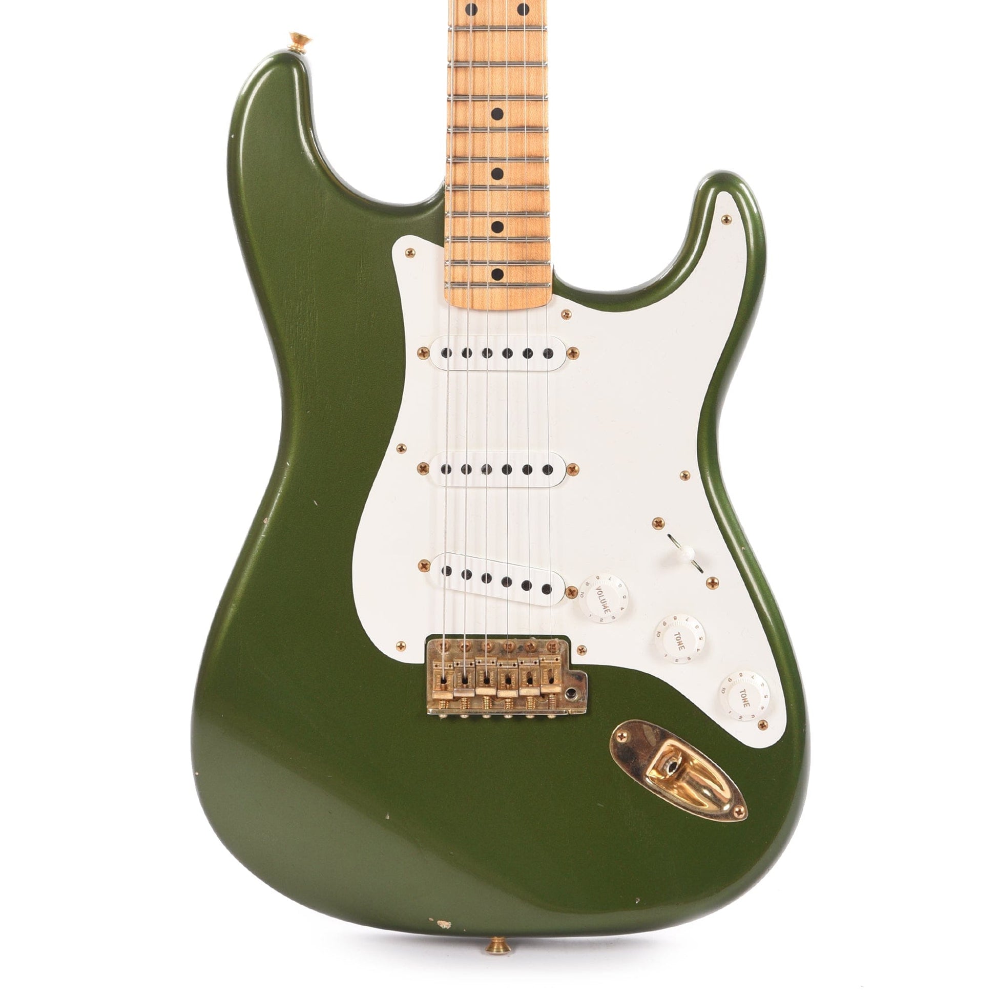 Fender Custom Shop 1955 Stratocaster "Chicago Special" Journeyman Aged Cadillac Green w/Gold Hardware Electric Guitars / Solid Body