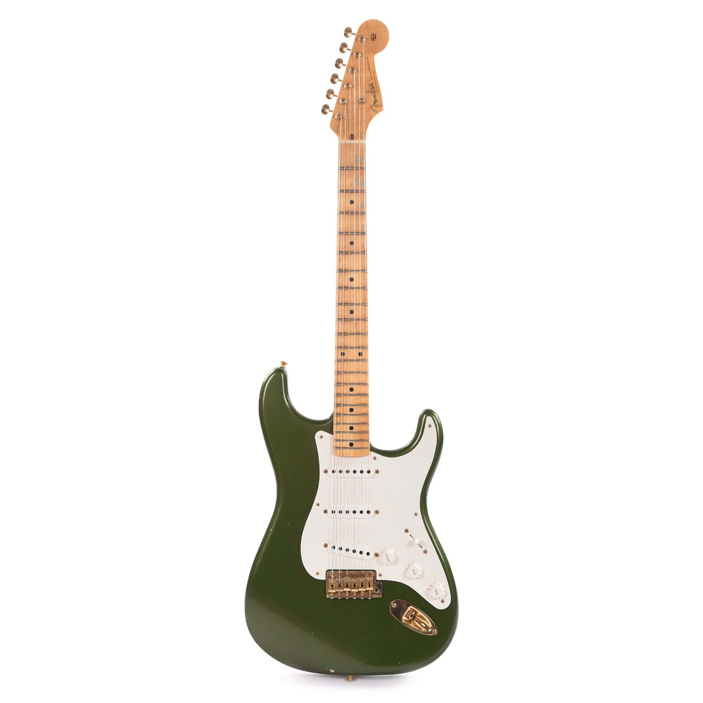 Fender Custom Shop 1955 Stratocaster "Chicago Special" Journeyman Aged Cadillac Green w/Gold Hardware Electric Guitars / Solid Body