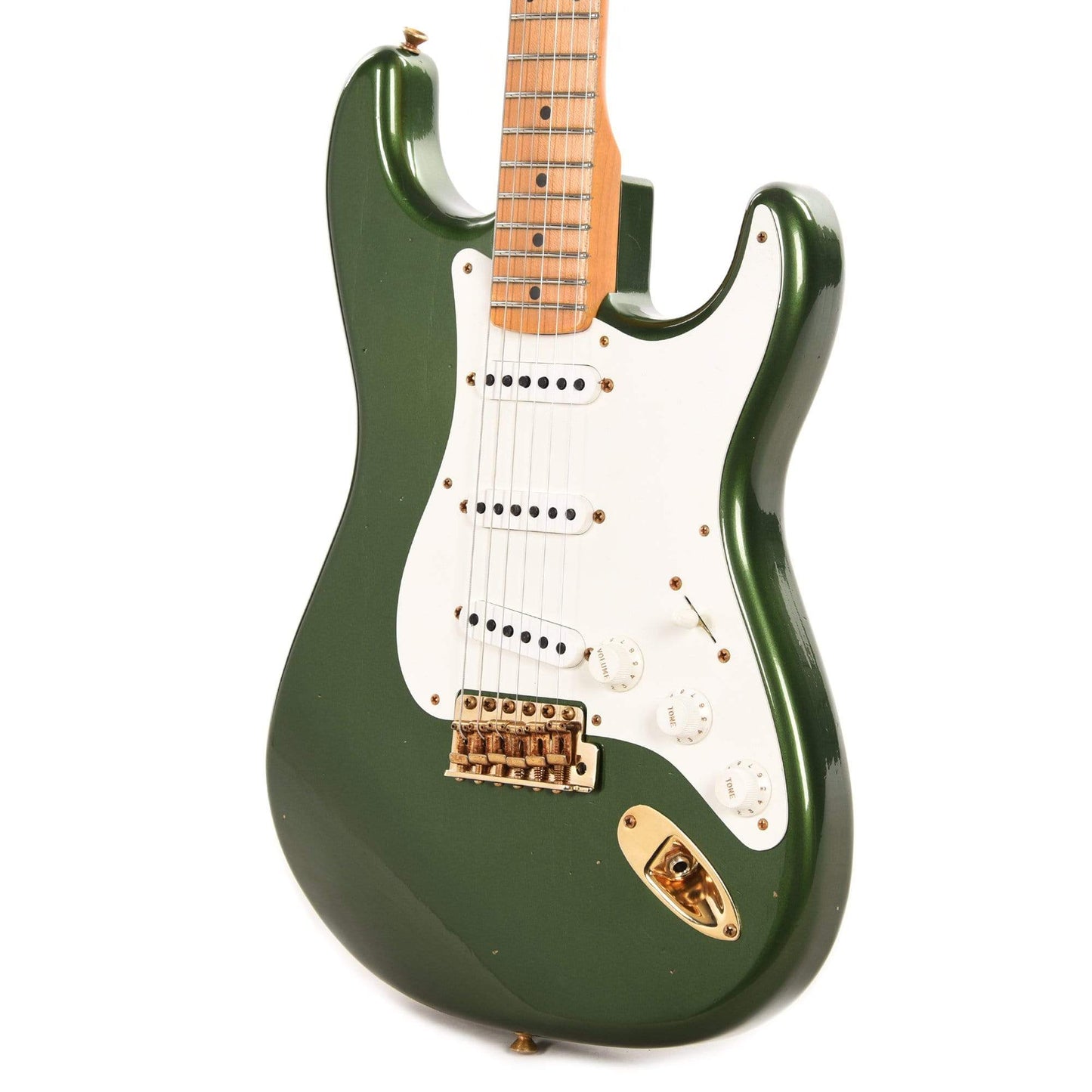 Fender Custom Shop 1955 Stratocaster "Chicago Special" Journeyman Aged Cadillac Green w/Gold Hardware Electric Guitars / Solid Body