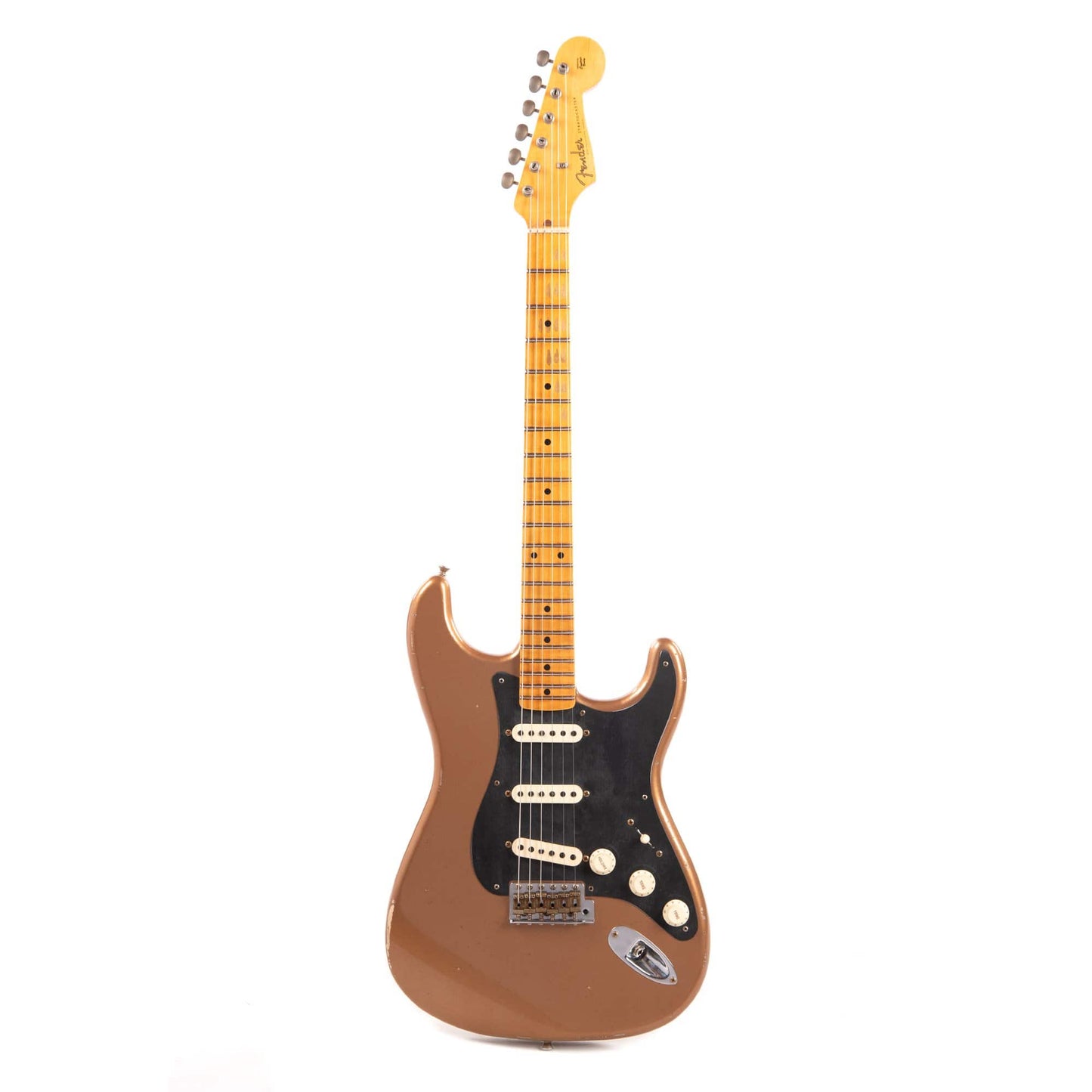 Fender Custom Shop 1957 Stratocaster "Chicago Special" Light Relic Aged Firemist Gold w/Black Anodized Pickguard Electric Guitars / Solid Body