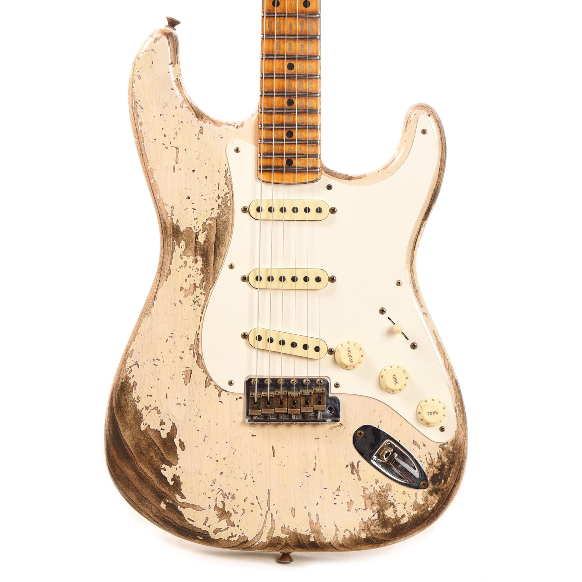 Fender Custom Shop 1957 Stratocaster "Chicago Special" Super Heavy Relic Super Aged White Blonde Electric Guitars / Solid Body