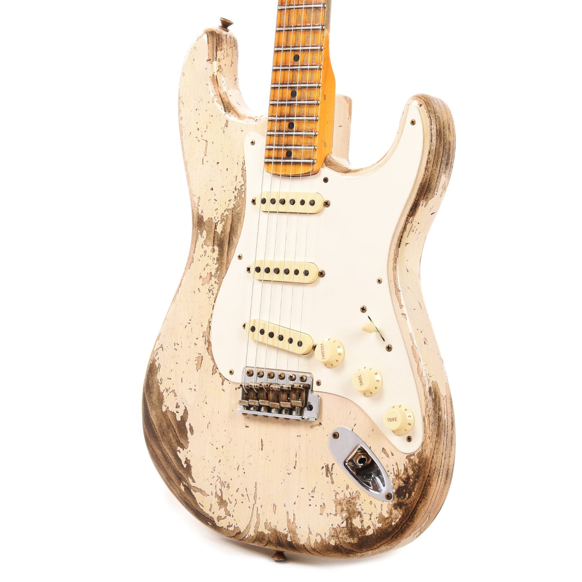 Fender Custom Shop 1957 Stratocaster "Chicago Special" Super Heavy Relic Super Aged White Blonde Electric Guitars / Solid Body