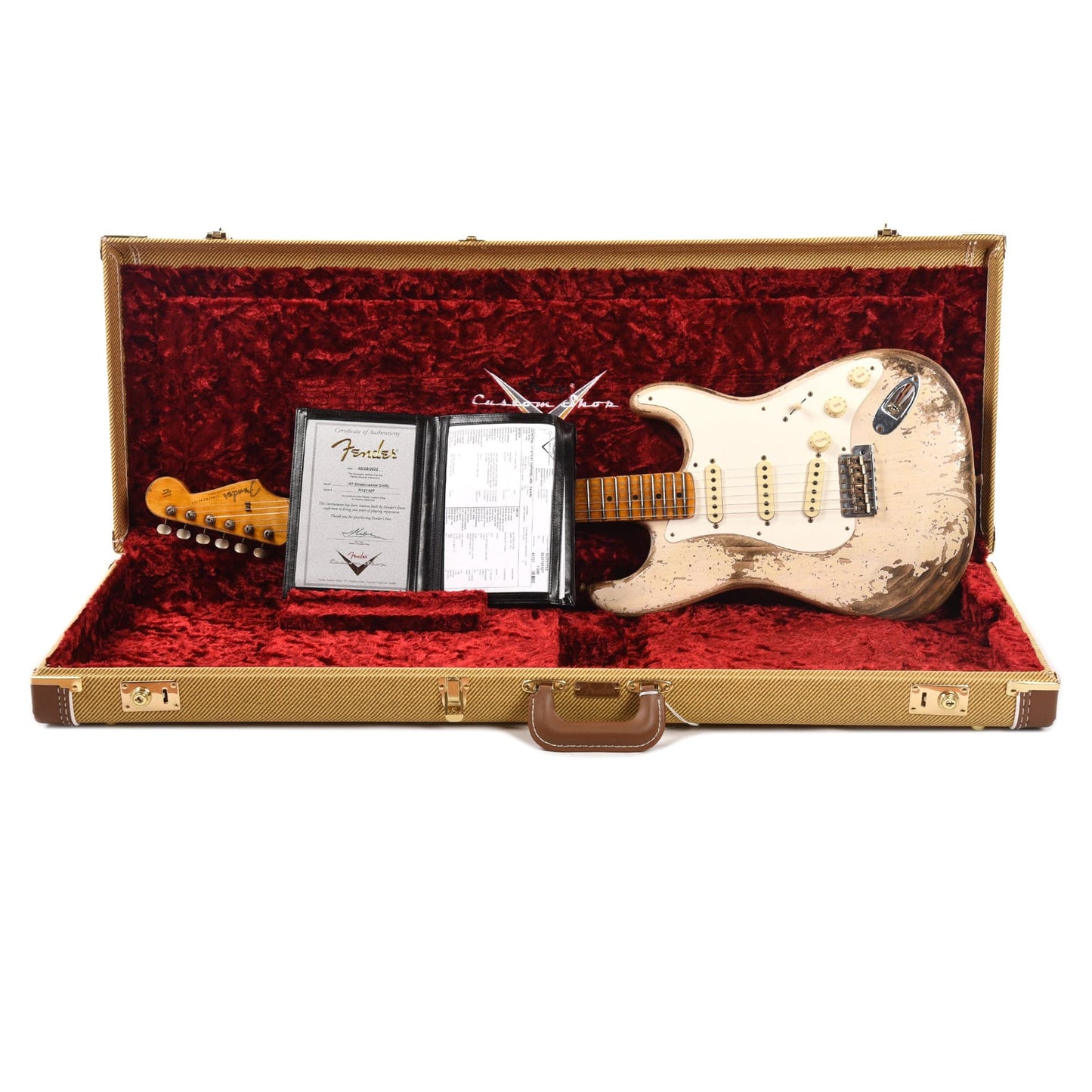 Fender Custom Shop 1957 Stratocaster "Chicago Special" Super Heavy Relic Super Aged White Blonde Electric Guitars / Solid Body