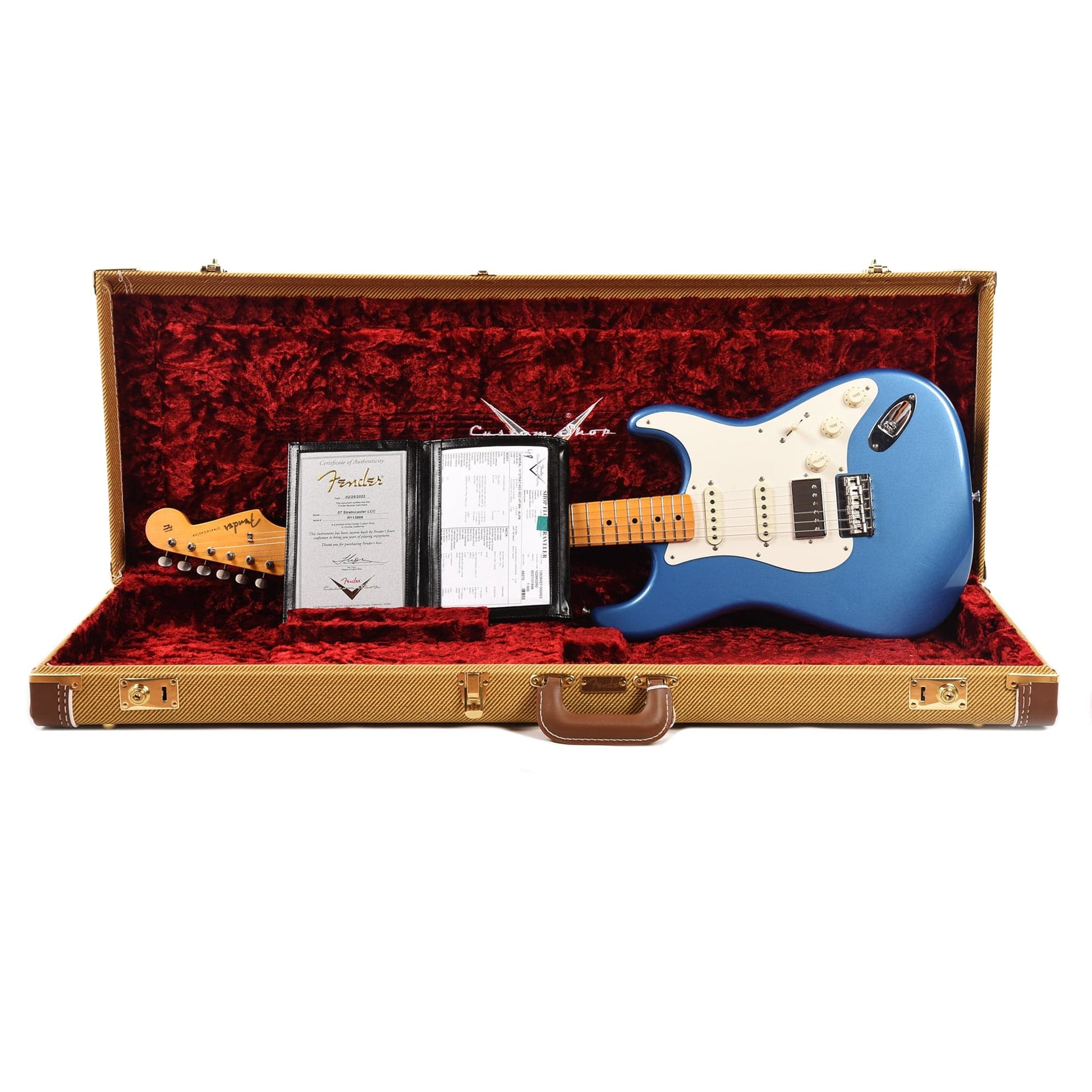 Fender Custom Shop 1957 Stratocaster HSS Hardtail "Chicago Special" Deluxe Closet Classic Aged Lake Placid Blue w/Lollar Imperial Low-Wind Humbucker Electric Guitars / Solid Body