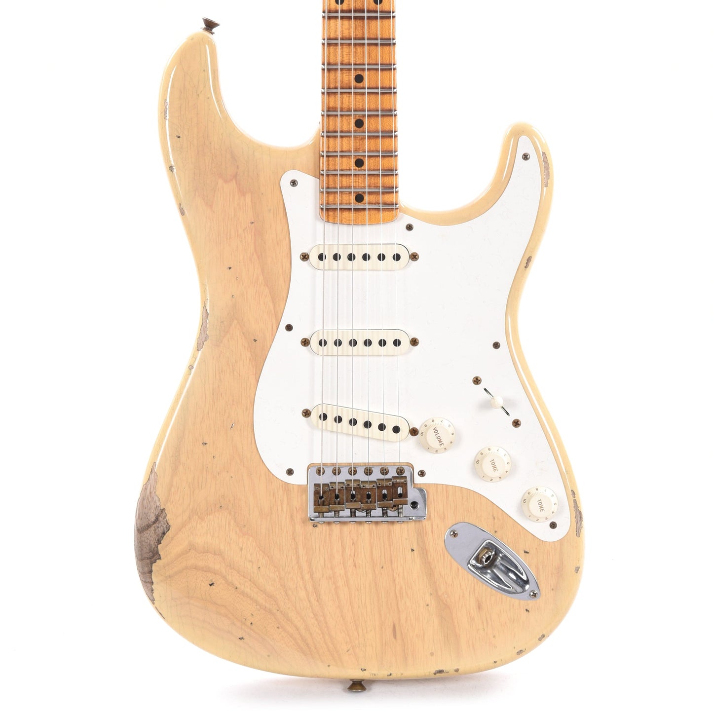 Fender Custom Shop 1958 Stratocaster Relic Natural Blonde Electric Guitars / Solid Body