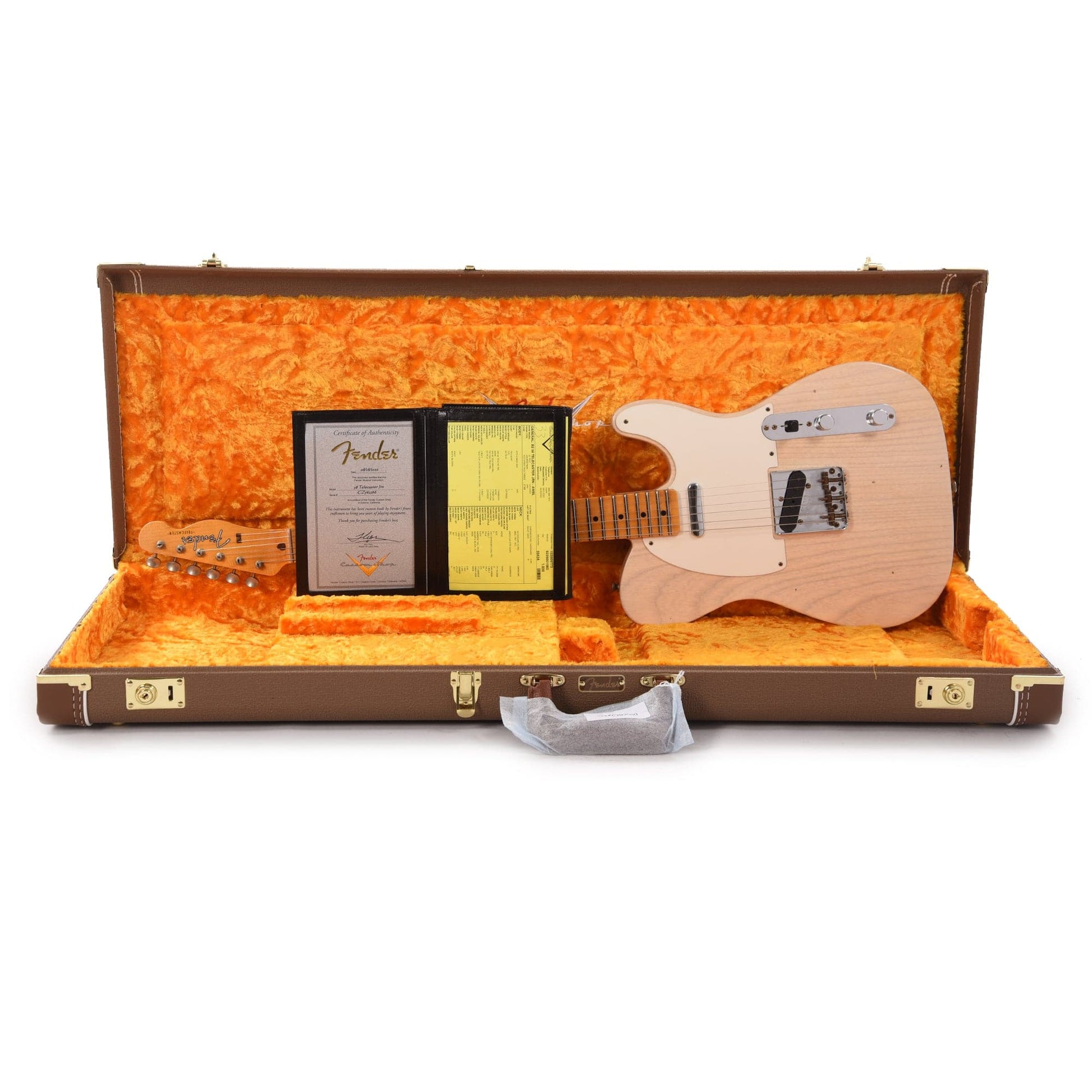 Fender Custom Shop 1958 Telecaster Journeyman Relic Aged White Blonde Electric Guitars / Solid Body