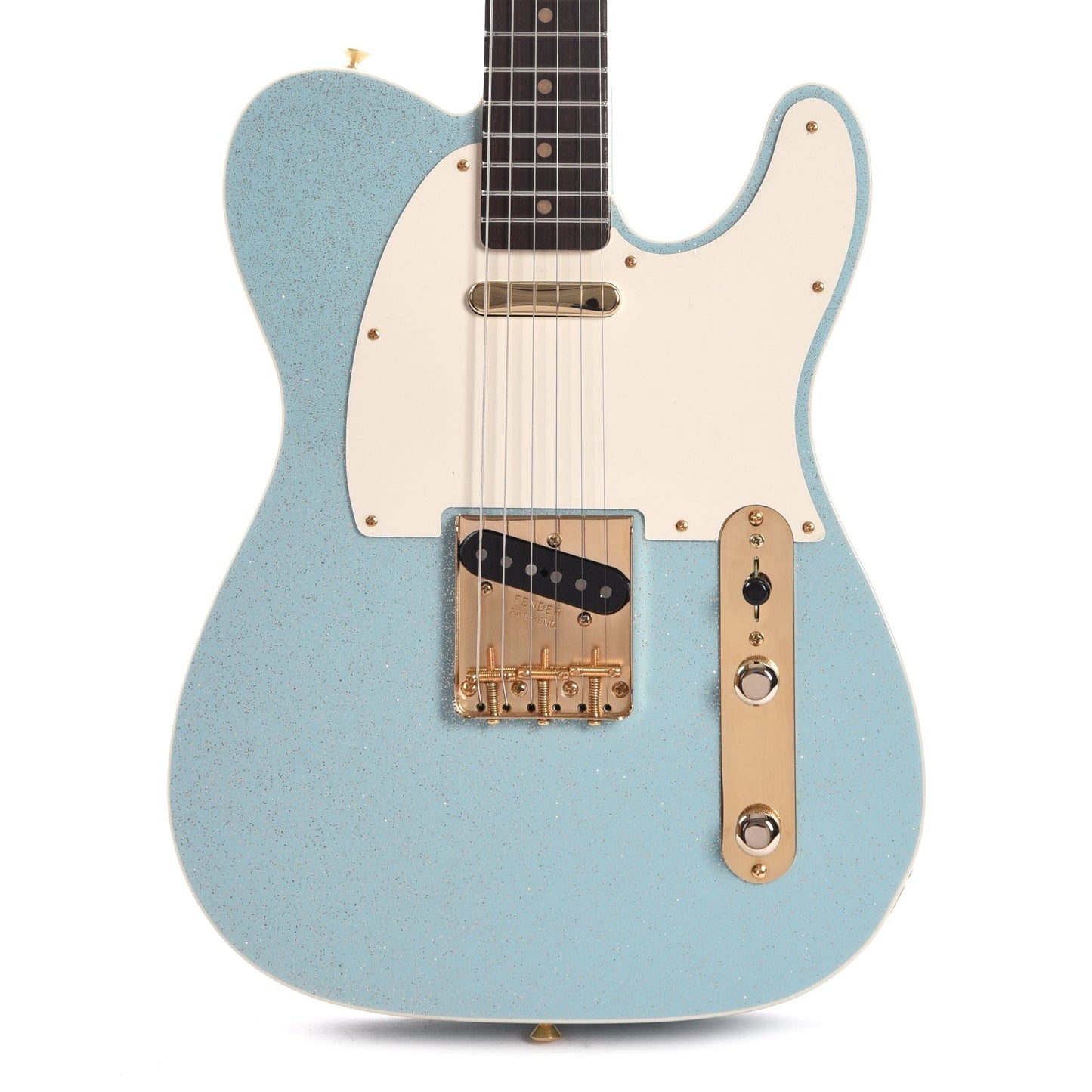 Fender Custom Shop 1959 Custom Telecaster "Chicago Special" NOS Faded Daphne Blue Sparkle w/3A Flame Maple Neck & Gold Hardware Electric Guitars / Solid Body