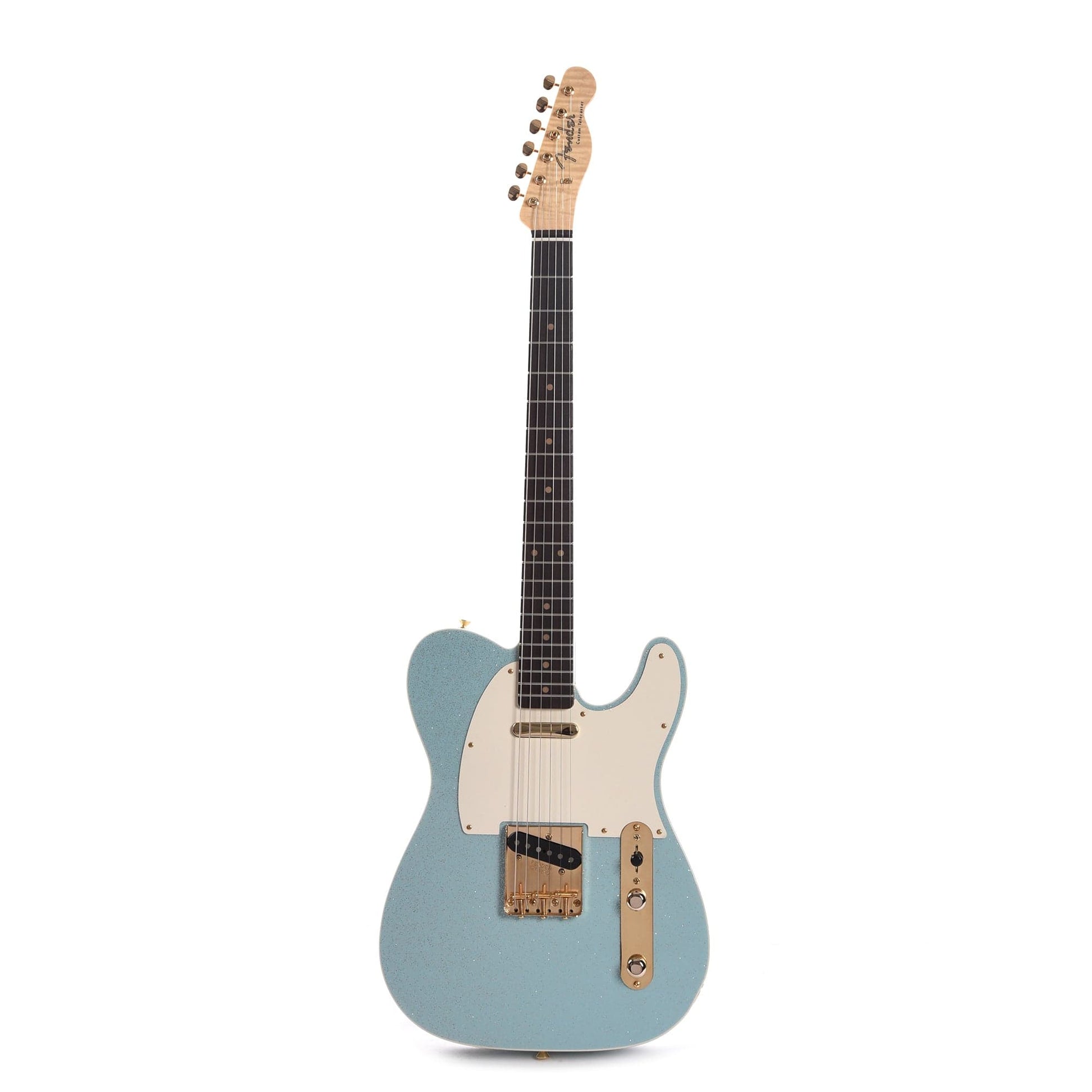 Fender Custom Shop 1959 Custom Telecaster "Chicago Special" NOS Faded Daphne Blue Sparkle w/3A Flame Maple Neck & Gold Hardware Electric Guitars / Solid Body