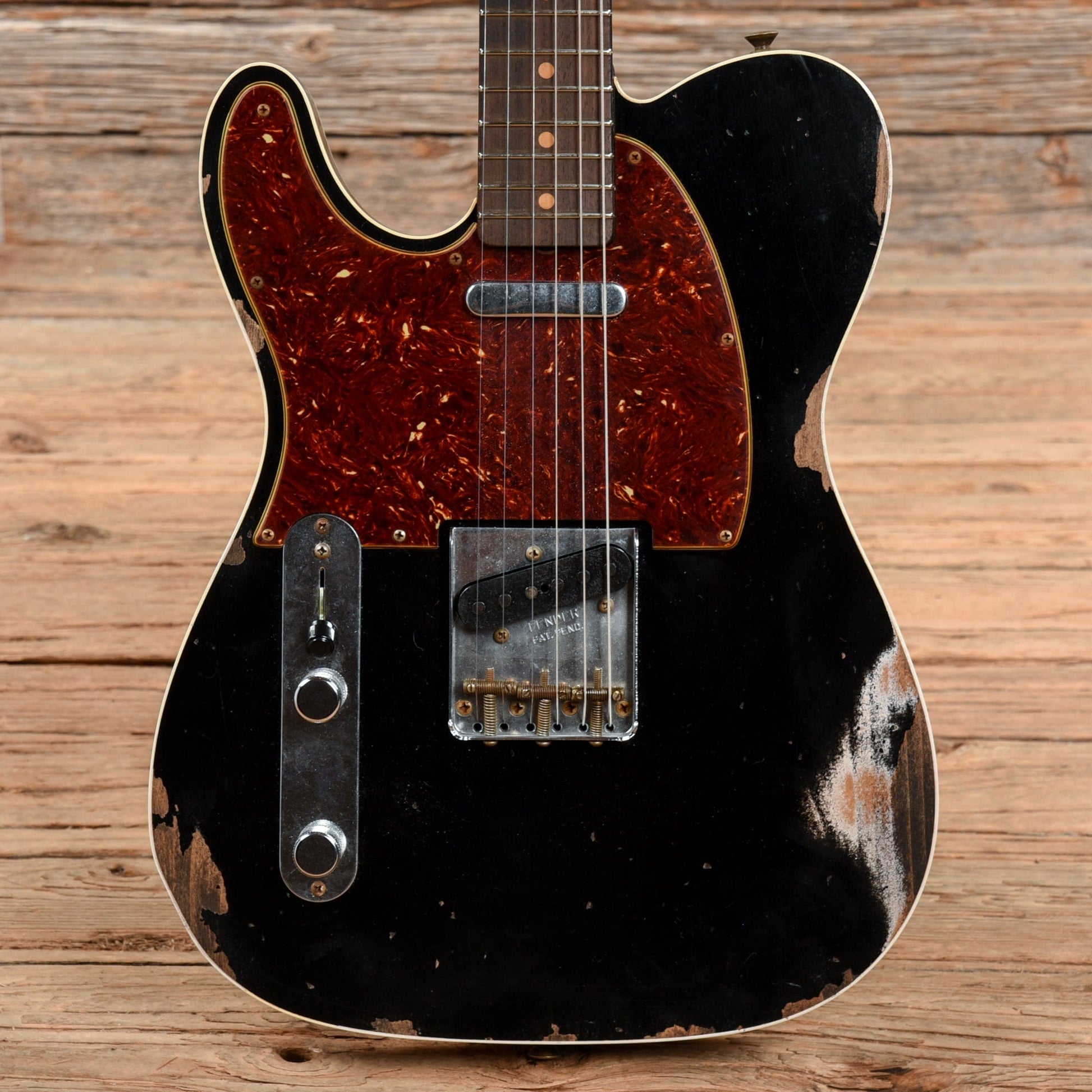 Fender Custom Shop 1959 Telecaster Custom Aged Black 2021 LEFTY Electric Guitars / Solid Body