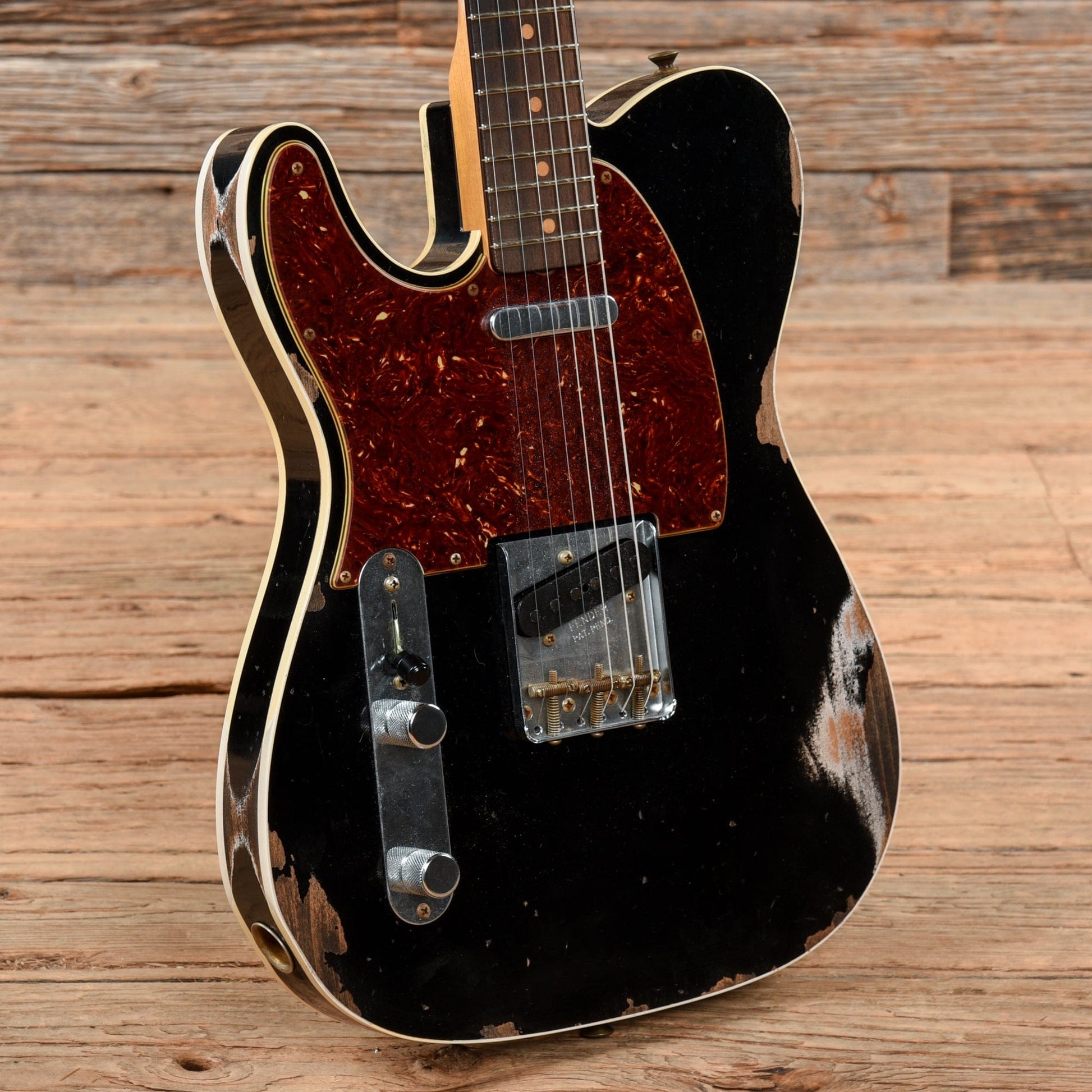 Fender Custom Shop 1959 Telecaster Custom Aged Black 2021 LEFTY Electric Guitars / Solid Body