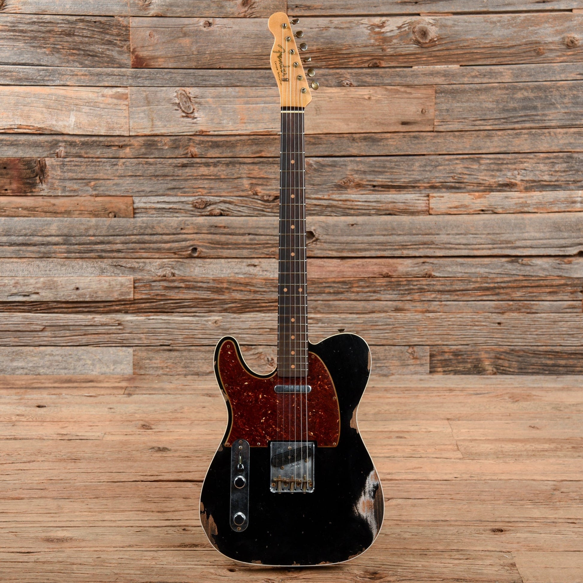 Fender Custom Shop 1959 Telecaster Custom Aged Black 2021 LEFTY Electric Guitars / Solid Body