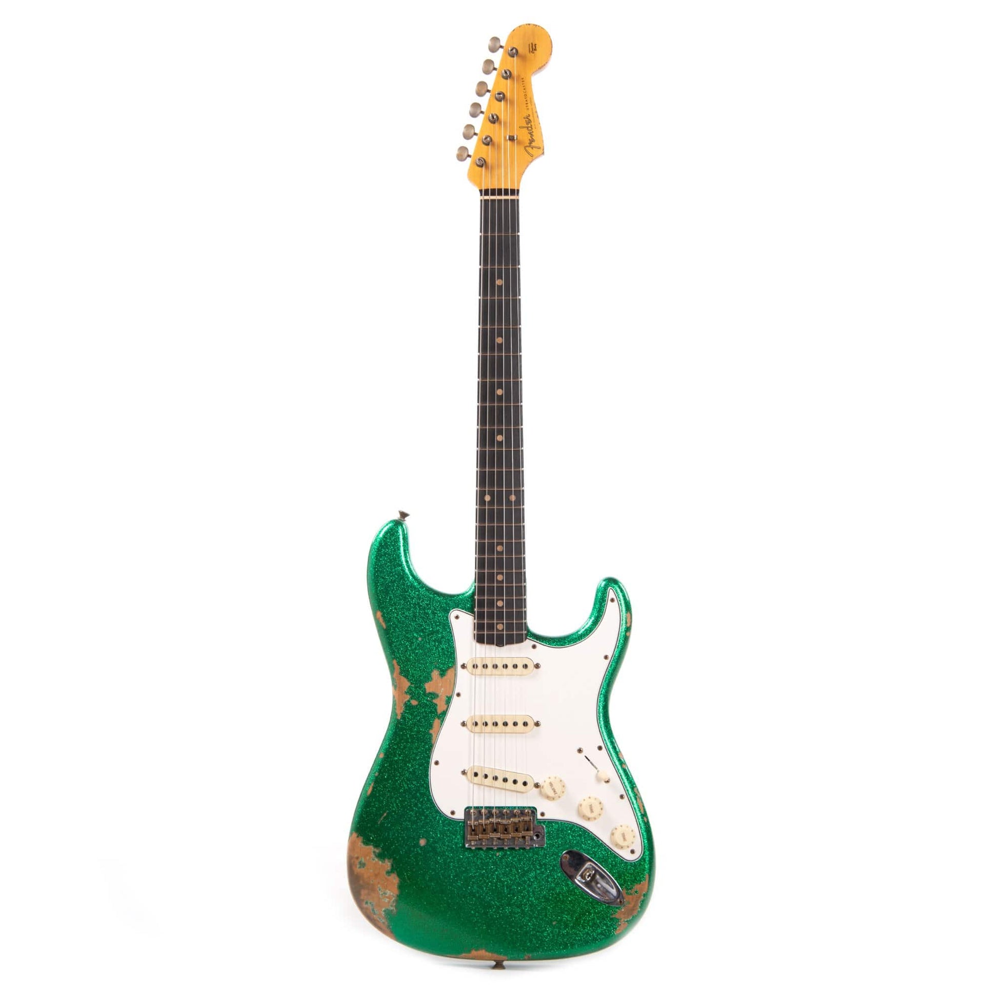 Fender Custom Shop 1960 Stratocaster "Chicago Special" Heavy Relic Aged Green Sparkle Electric Guitars / Solid Body