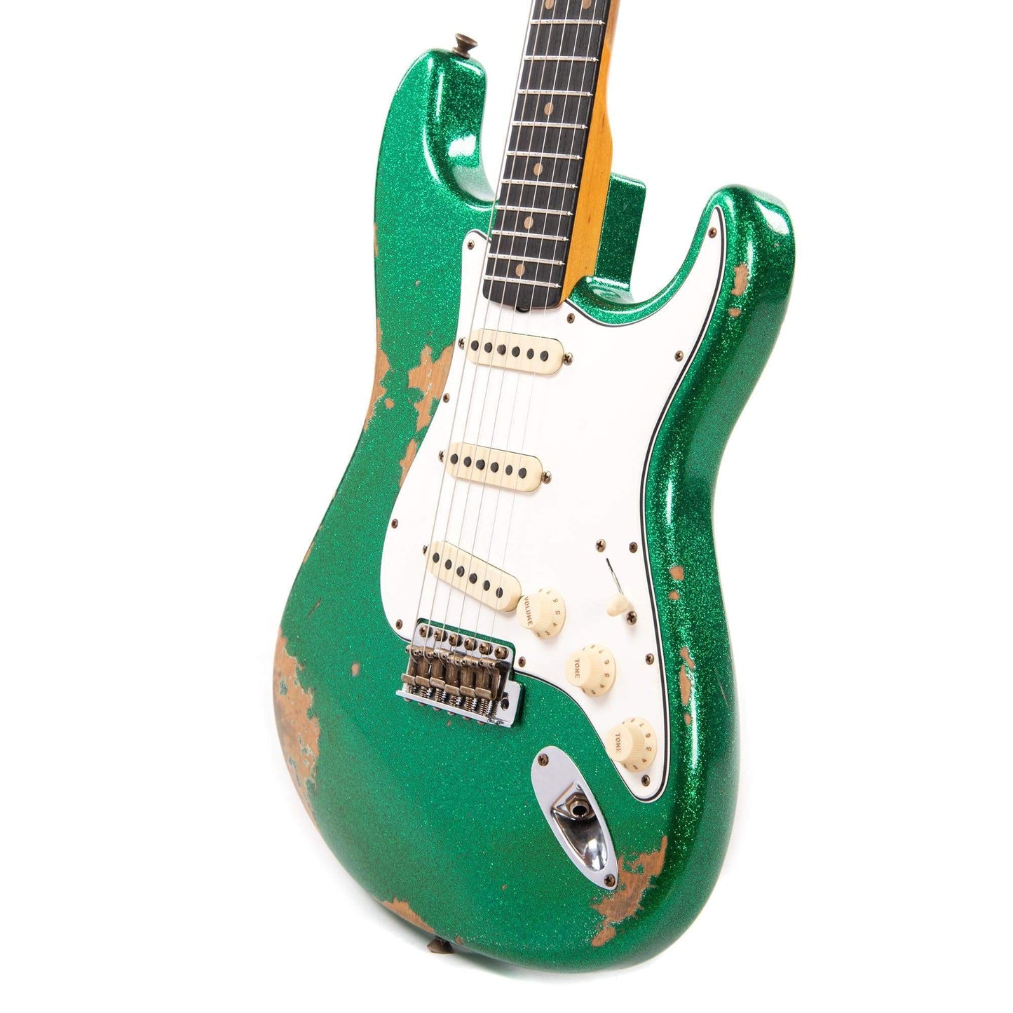 Fender Custom Shop 1960 Stratocaster "Chicago Special" Heavy Relic Aged Green Sparkle Electric Guitars / Solid Body