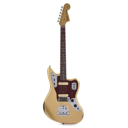 Fender Custom Shop 1962 Jaguar Relic Aztec Gold w/Painted Headcap Electric Guitars / Solid Body