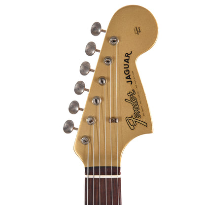 Fender Custom Shop 1962 Jaguar Relic Aztec Gold w/Painted Headcap Electric Guitars / Solid Body