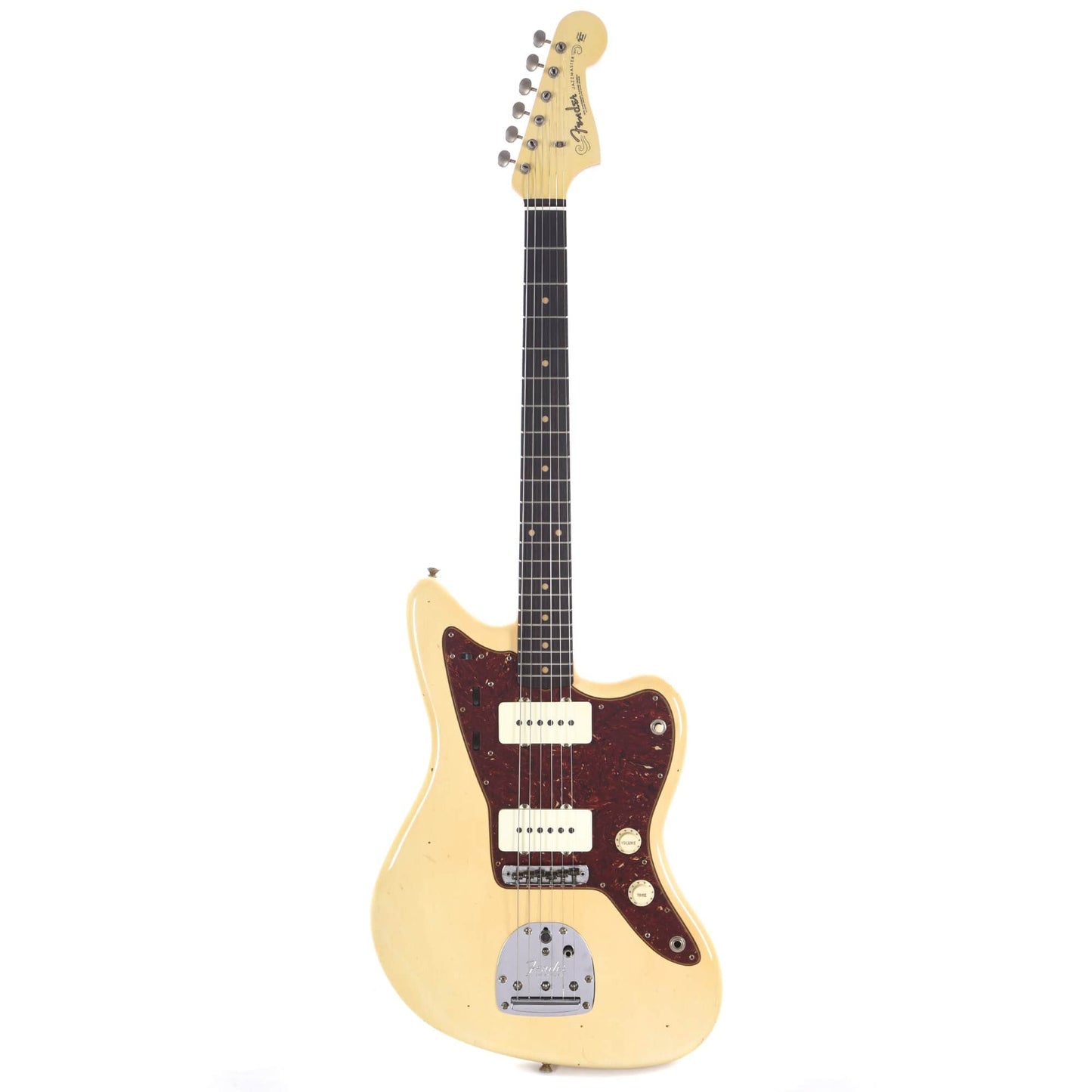 Fender Custom Shop 1962 Jazzmaster "Chicago Special" Journeyman Relic Super Super Aged Olympic White w/Painted Headcap Electric Guitars / Solid Body