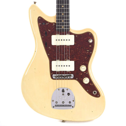 Fender Custom Shop 1962 Jazzmaster "Chicago Special" Journeyman Relic Super Super Aged Olympic White w/Painted Headcap Electric Guitars / Solid Body