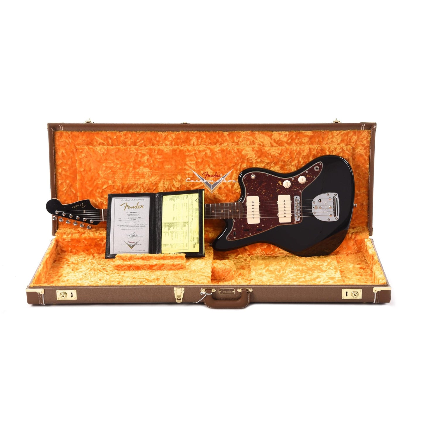 Fender Custom Shop 1962 Jazzmaster "Chicago Special" NOS Aged Black w/Painted Headcap Electric Guitars / Solid Body