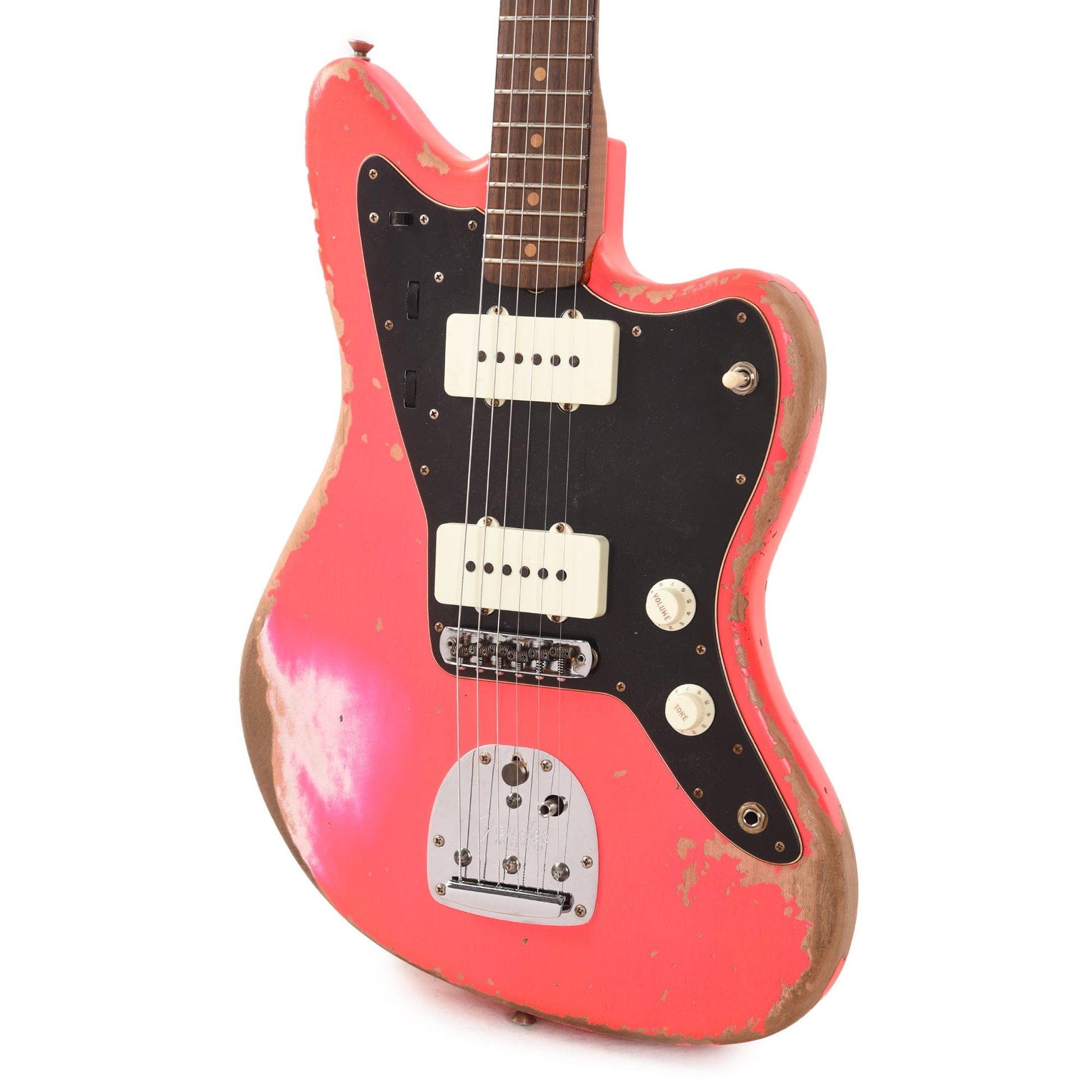 Fender Custom Shop 1962 Jazzmaster "Chicago Special" Super Heavy Relic Neon Pink w/Roasted Flame Neck & Painted Headcap Electric Guitars / Solid Body