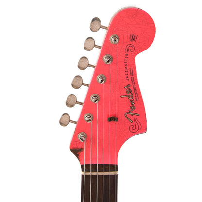 Fender Custom Shop 1962 Jazzmaster "Chicago Special" Super Heavy Relic Neon Pink w/Roasted Flame Neck & Painted Headcap Electric Guitars / Solid Body