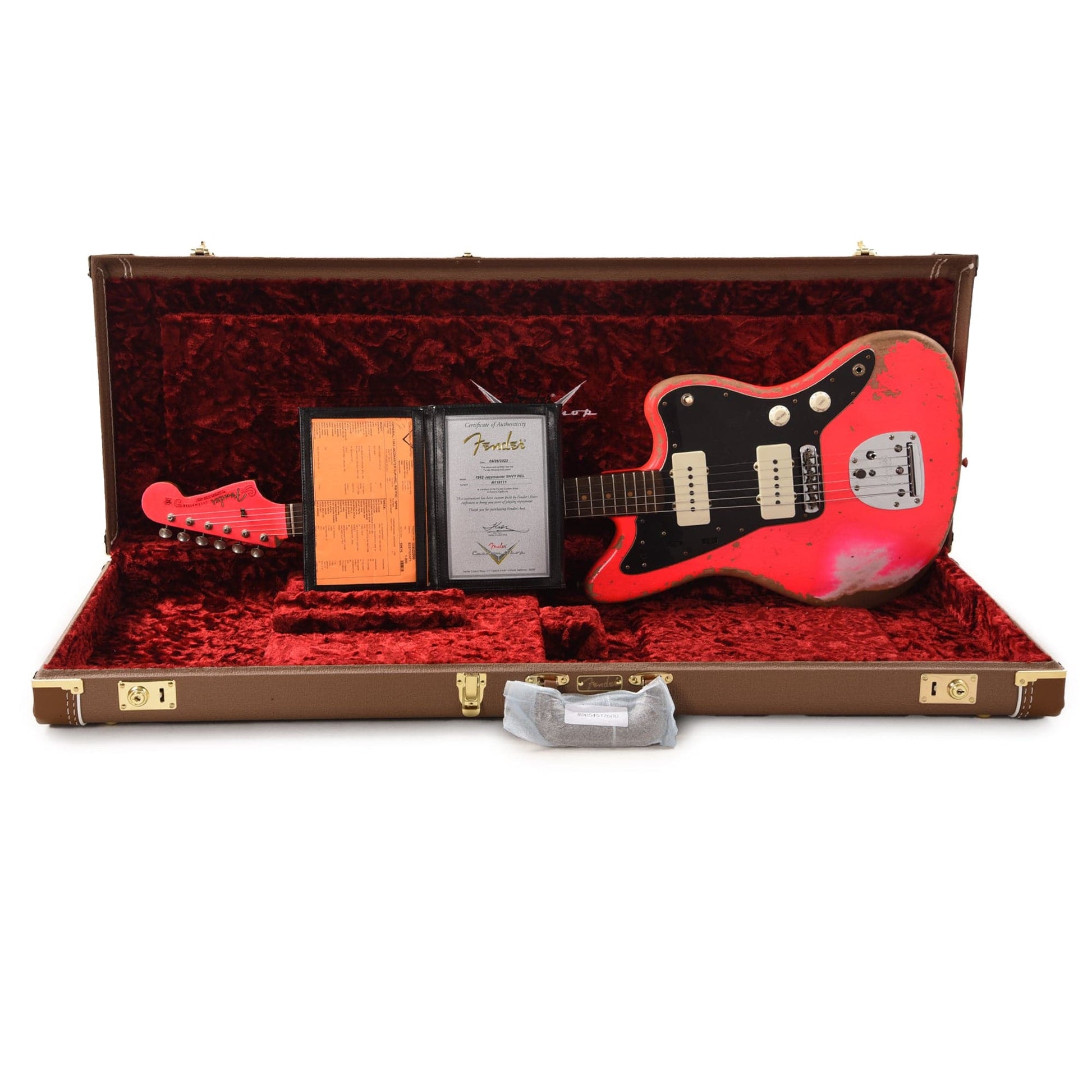 Fender Custom Shop 1962 Jazzmaster "Chicago Special" Super Heavy Relic Neon Pink w/Roasted Flame Neck & Painted Headcap Electric Guitars / Solid Body