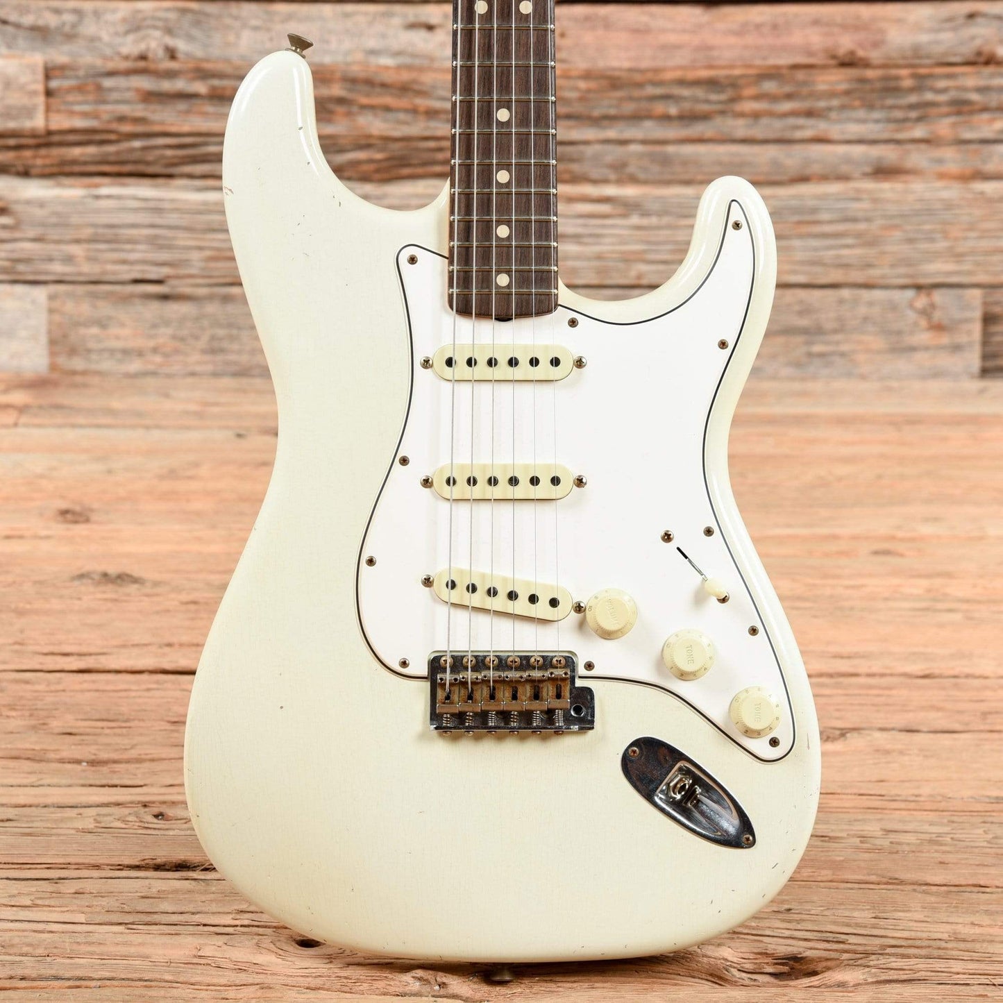 Fender Custom Shop 1963 Stratocaster Journeyman Relic Dennis Galuszka Aged Olympic White 2020 Electric Guitars / Solid Body