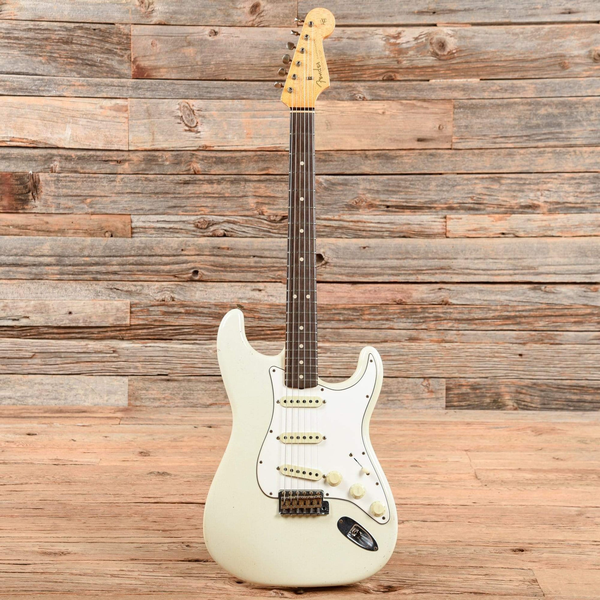 Fender Custom Shop 1963 Stratocaster Journeyman Relic Dennis Galuszka Aged Olympic White 2020 Electric Guitars / Solid Body