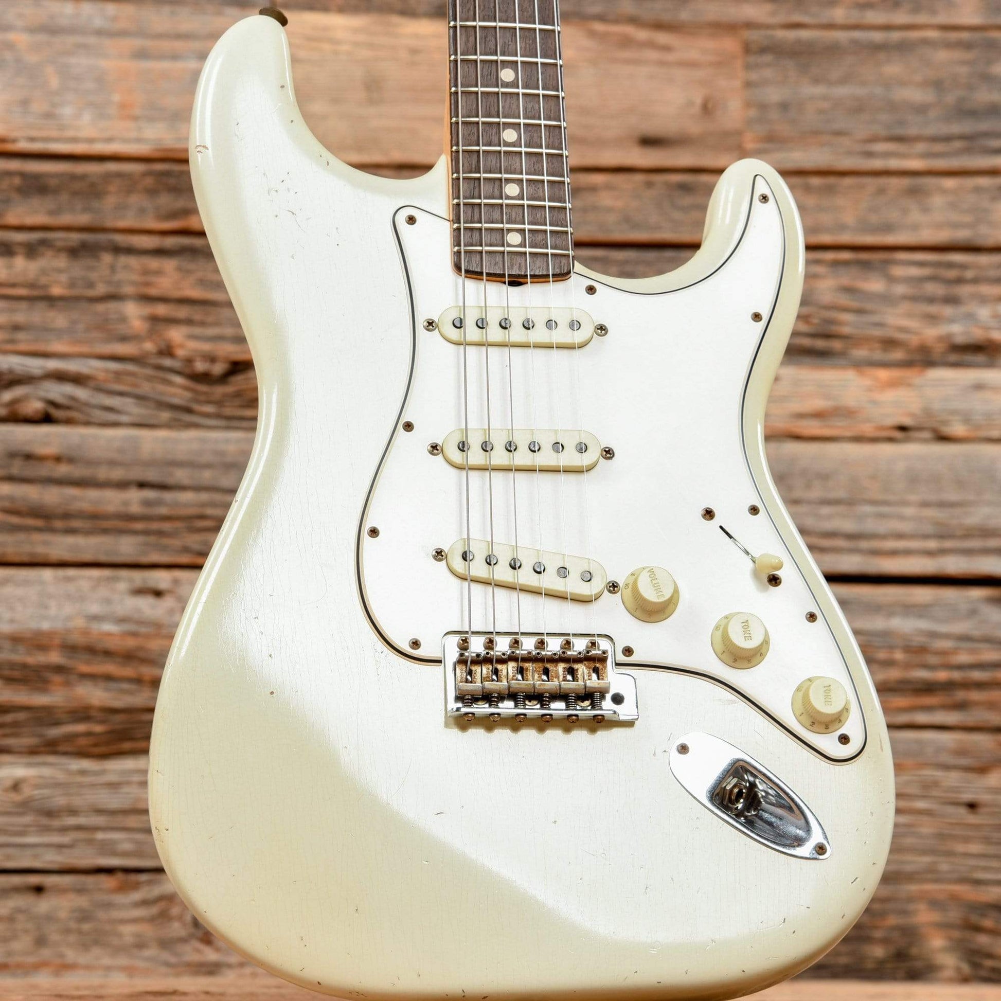 Fender Custom Shop 1963 Stratocaster Journeyman Relic Dennis Galuszka Aged Olympic White 2020 Electric Guitars / Solid Body