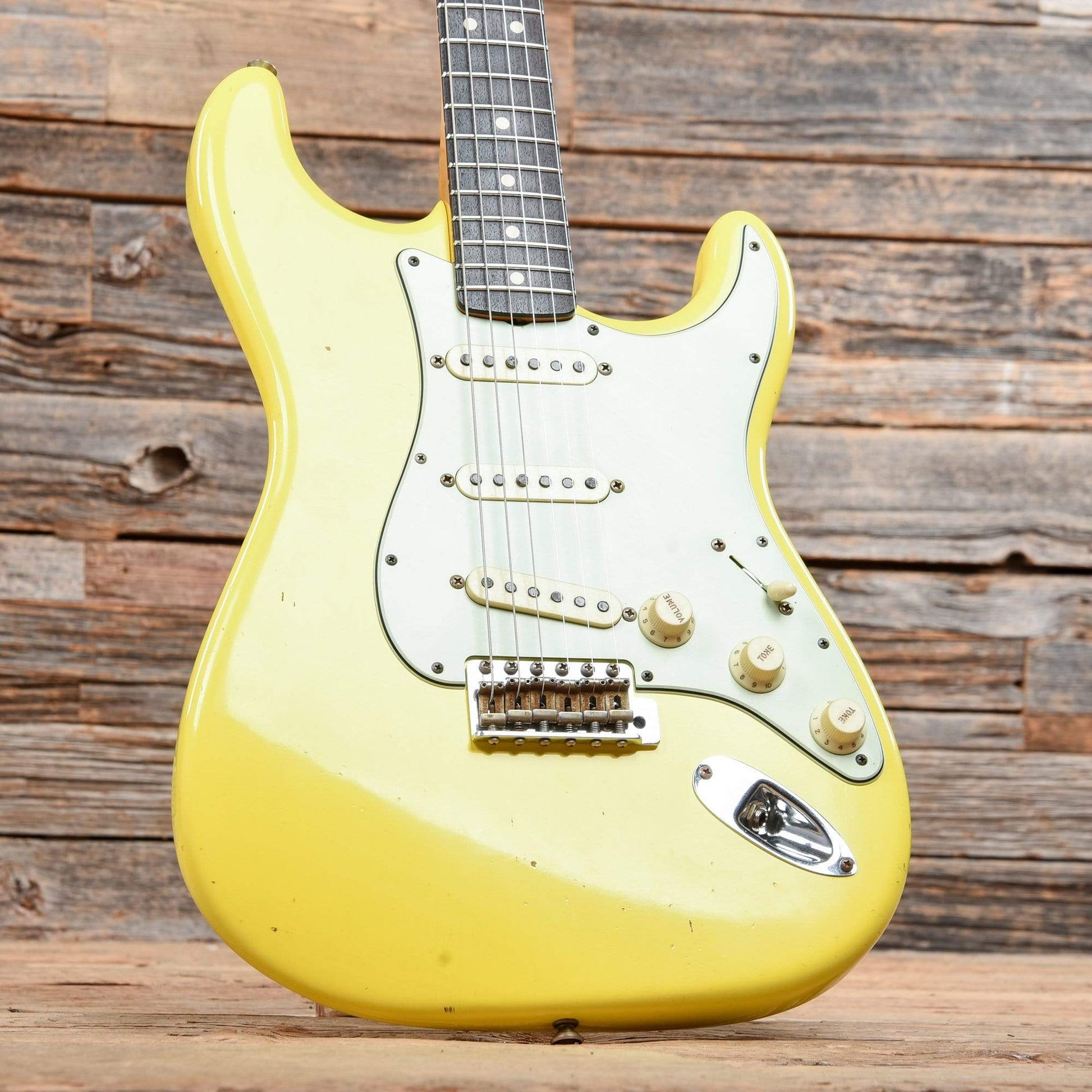 Fender Custom Shop 1963 Stratocaster Journeyman Relic Graffiti Yellow 2018 Electric Guitars / Solid Body