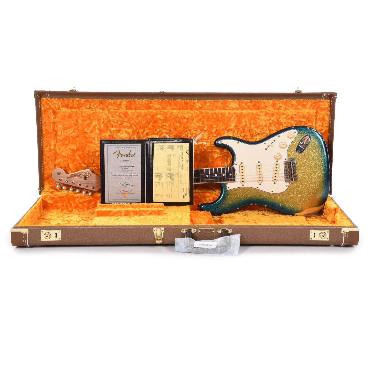 Fender Custom Shop 1965 Stratocaster "Chicago Special" Relic Aged Gold Sparkle with Blue Sparkle Burst w/Roasted Bound Neck Electric Guitars / Solid Body