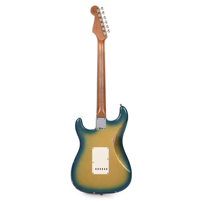 Fender Custom Shop 1965 Stratocaster "Chicago Special" Relic Aged Gold Sparkle with Blue Sparkle Burst w/Roasted Bound Neck Electric Guitars / Solid Body