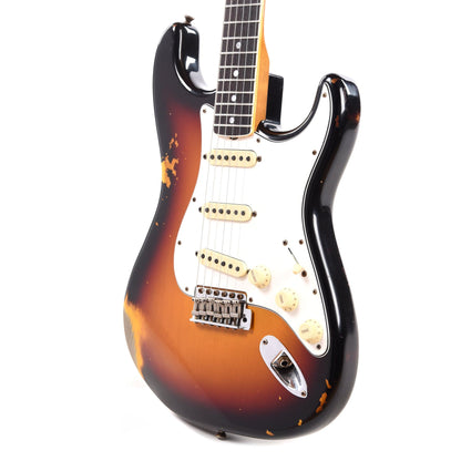 Fender Custom Shop 1965 Stratocaster "Chicago Special" Relic Faded/Aged 3-Color Sunburst w/Roasted Bound Neck Electric Guitars / Solid Body