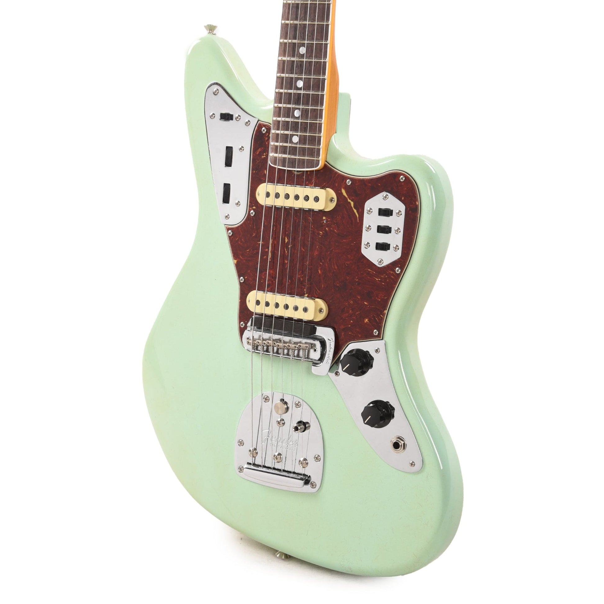 Fender Custom Shop 1966 Jaguar Deluxe Closet Classic Aged Surf Green Electric Guitars / Solid Body