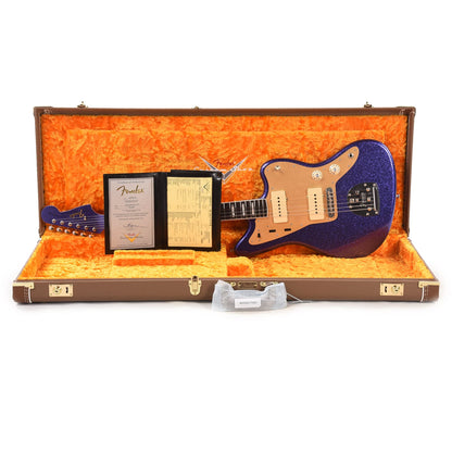 Fender Custom Shop 1966 Jazzmaster "Chicago Special" Deluxe Closet Classic Aged Purple Sparkle Flake w/Gold Anodized Pickguard & Painted Headcap Electric Guitars / Solid Body