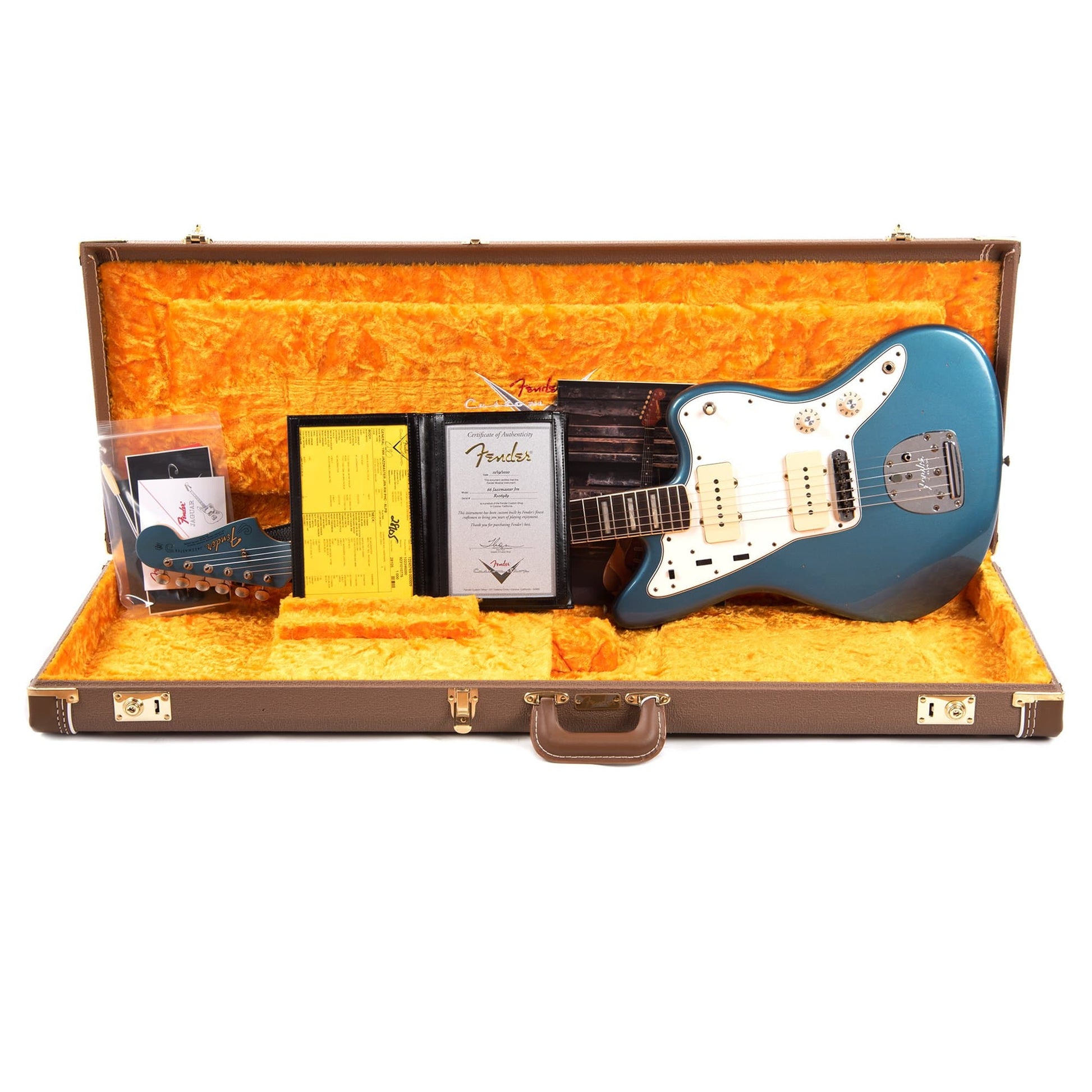 Fender Custom Shop 1966 Jazzmaster "Chicago Special" Journeyman Relic Aged Lake Placid Blue w/Painted Headcap Electric Guitars / Solid Body