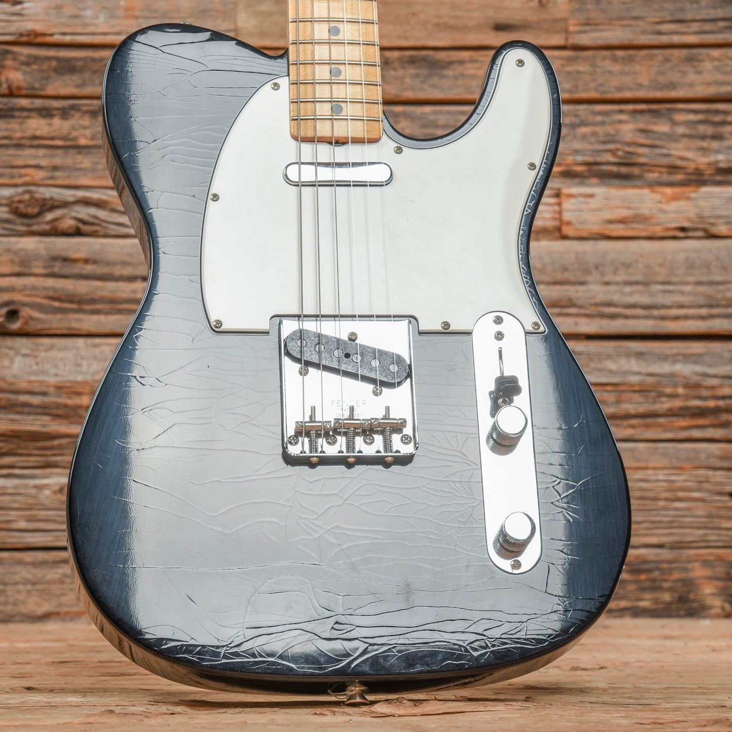 Fender Custom Shop 1968 Telecaster "Chicago Special" Deluxe Closet Classic Aged Black over Blue Flower Electric Guitars / Solid Body