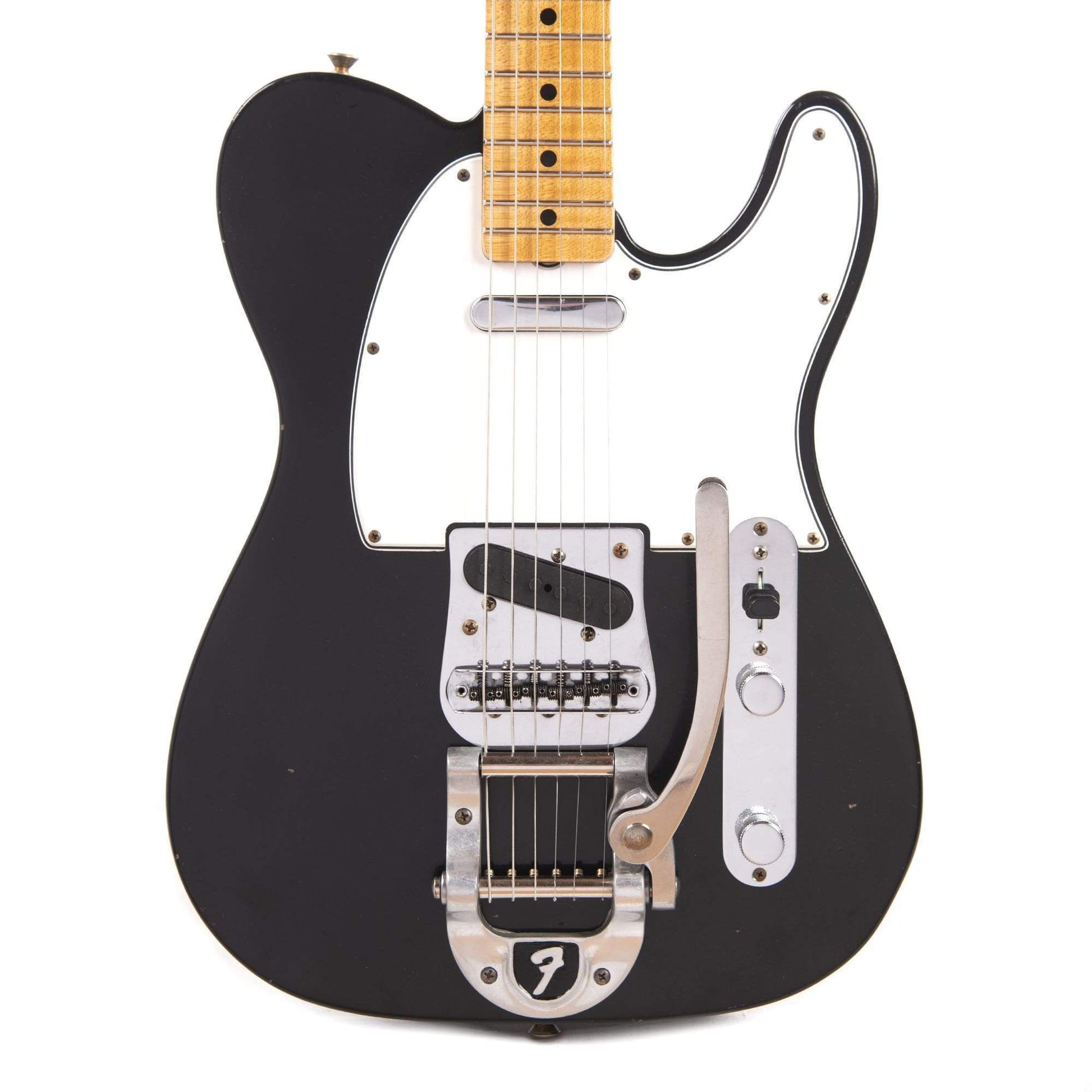 Fender Custom Shop 1968 Telecaster "Chicago Special" Journeyman Relic Faded/Aged Black w/Bigsby Electric Guitars / Solid Body