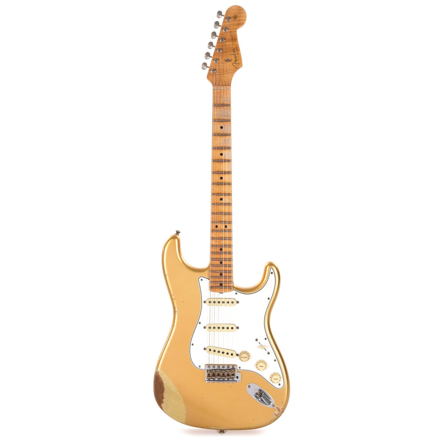 Fender Custom Shop 2017 Collection Stratocaster Relic Aztec Gold/Gold Sparkle Bottom Electric Guitars / Solid Body