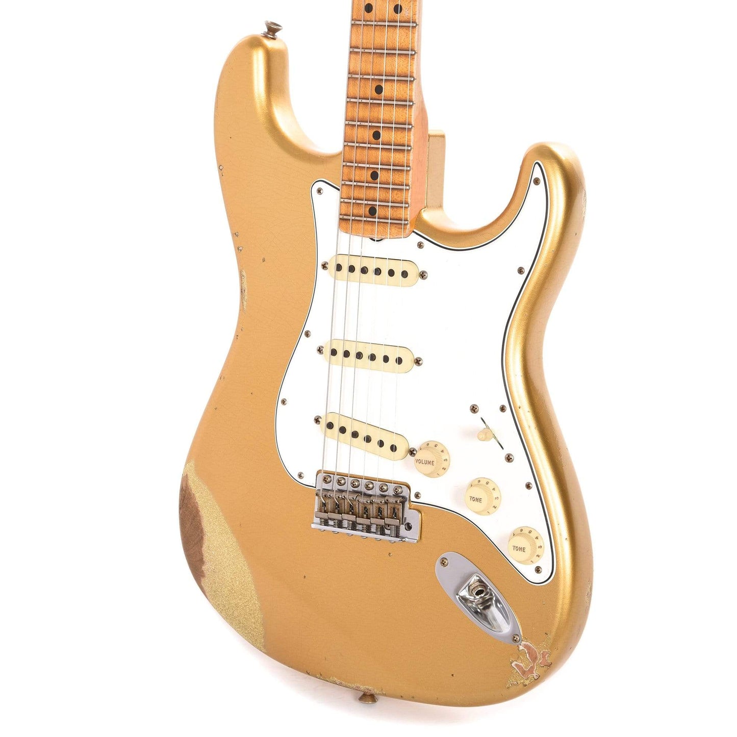 Fender Custom Shop 2017 Collection Stratocaster Relic Aztec Gold/Gold Sparkle Bottom Electric Guitars / Solid Body