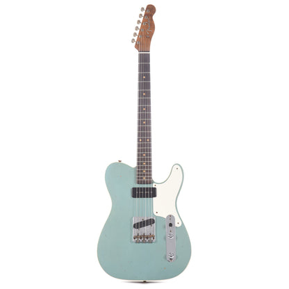 Fender Custom Shop 2020 Limited Edition P90 Mahogany Telecaster Journeyman Aged Firemist Silver Electric Guitars / Solid Body