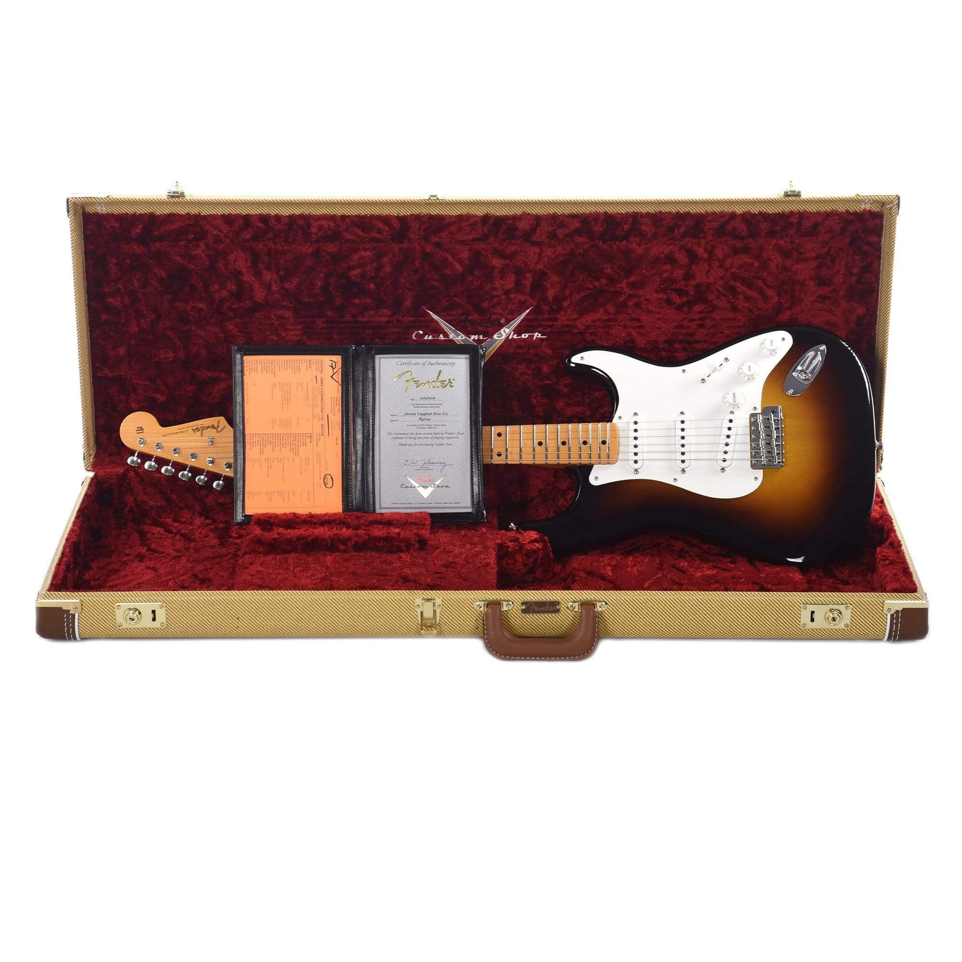 Fender Custom Shop 30th Anniversary Jimmie Vaughan Signature Stratocaster Wide Fade 2-Tone Sunburst Electric Guitars / Solid Body