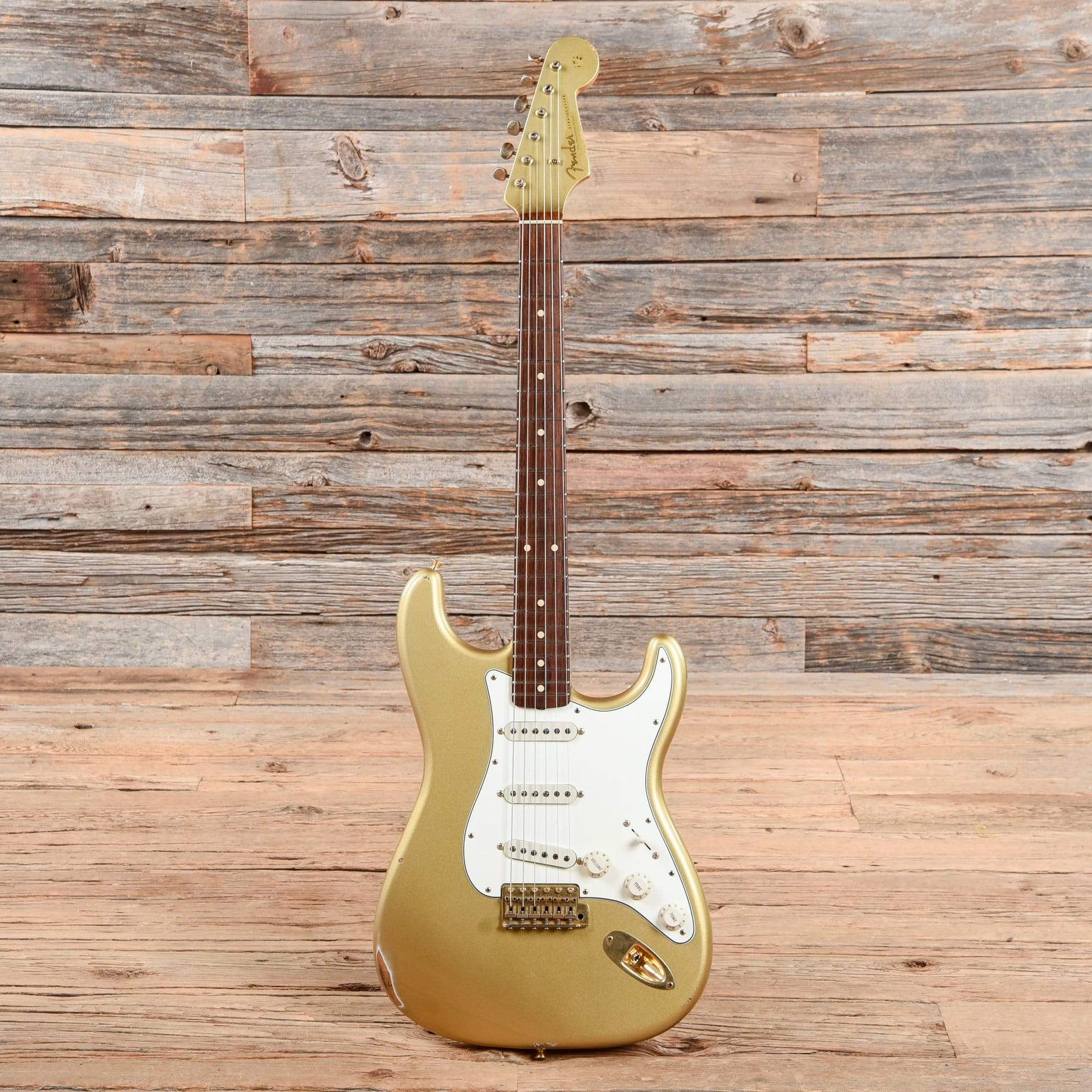 Fender Custom Shop 50th Anniversary 1960 Stratocaster Relic Aztec Gold 2004 Electric Guitars / Solid Body