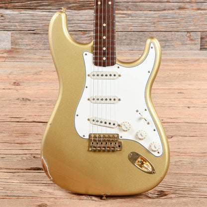 Fender Custom Shop 50th Anniversary 1960 Stratocaster Relic Aztec Gold 2004 Electric Guitars / Solid Body