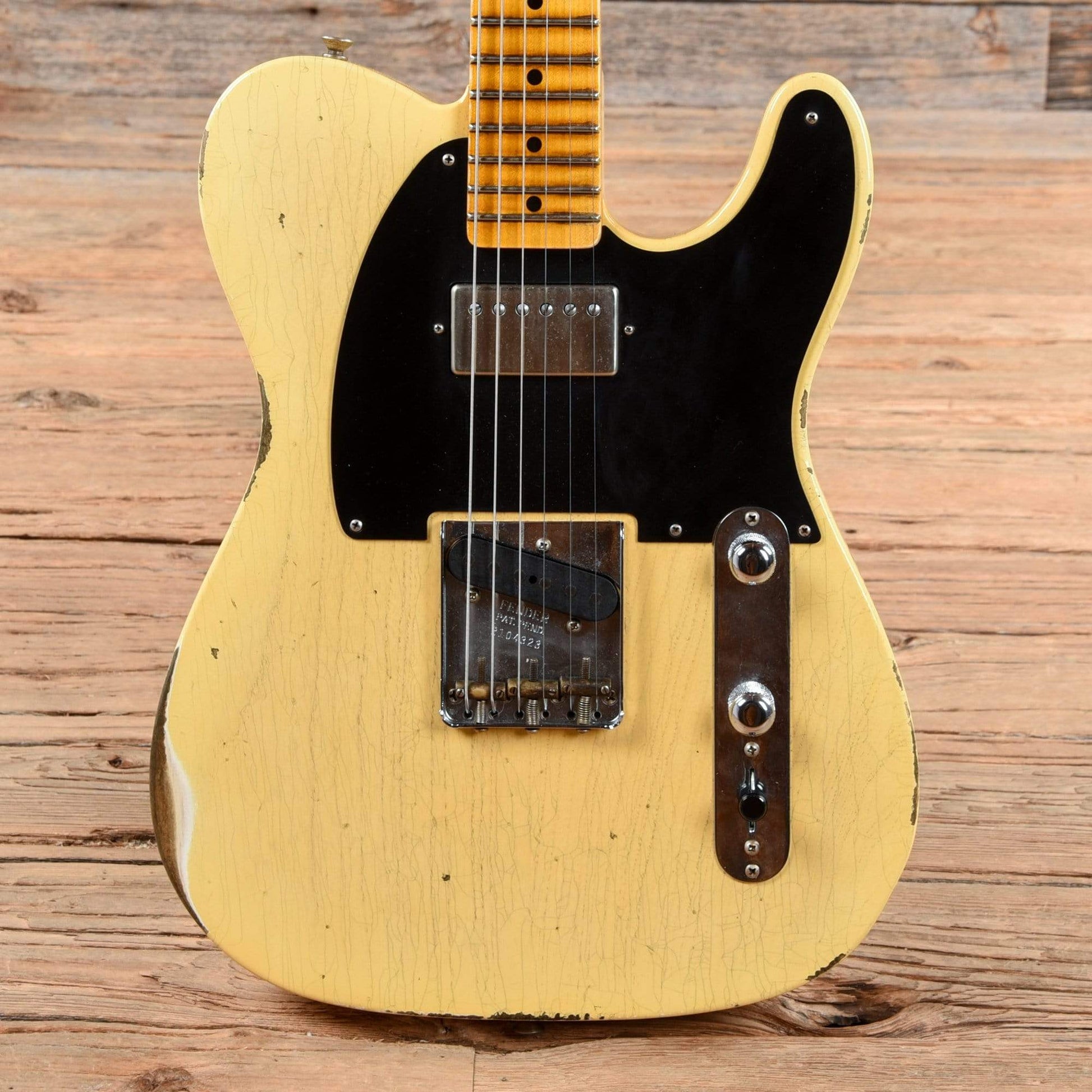 Fender Custom Shop '52 HS Telecaster Relic Faded Nocaster Blonde 2020 Electric Guitars / Solid Body