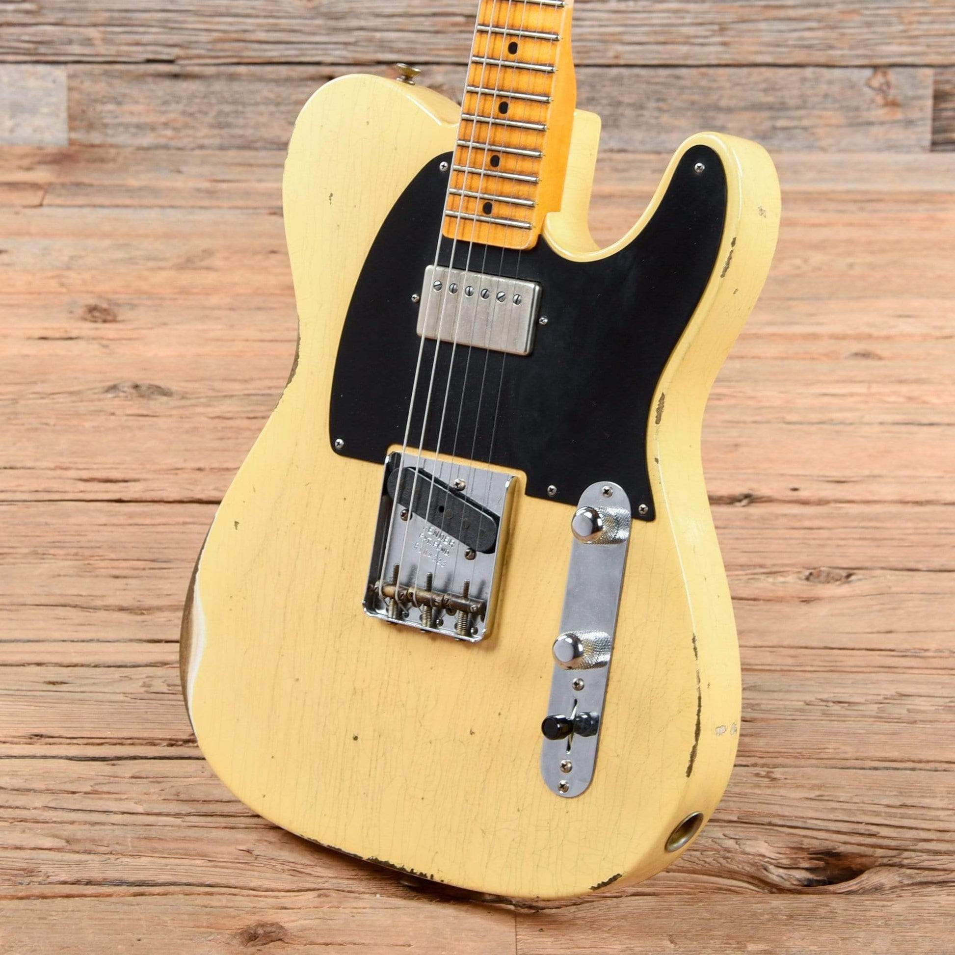 Fender Custom Shop '52 HS Telecaster Relic Faded Nocaster Blonde 2020 Electric Guitars / Solid Body